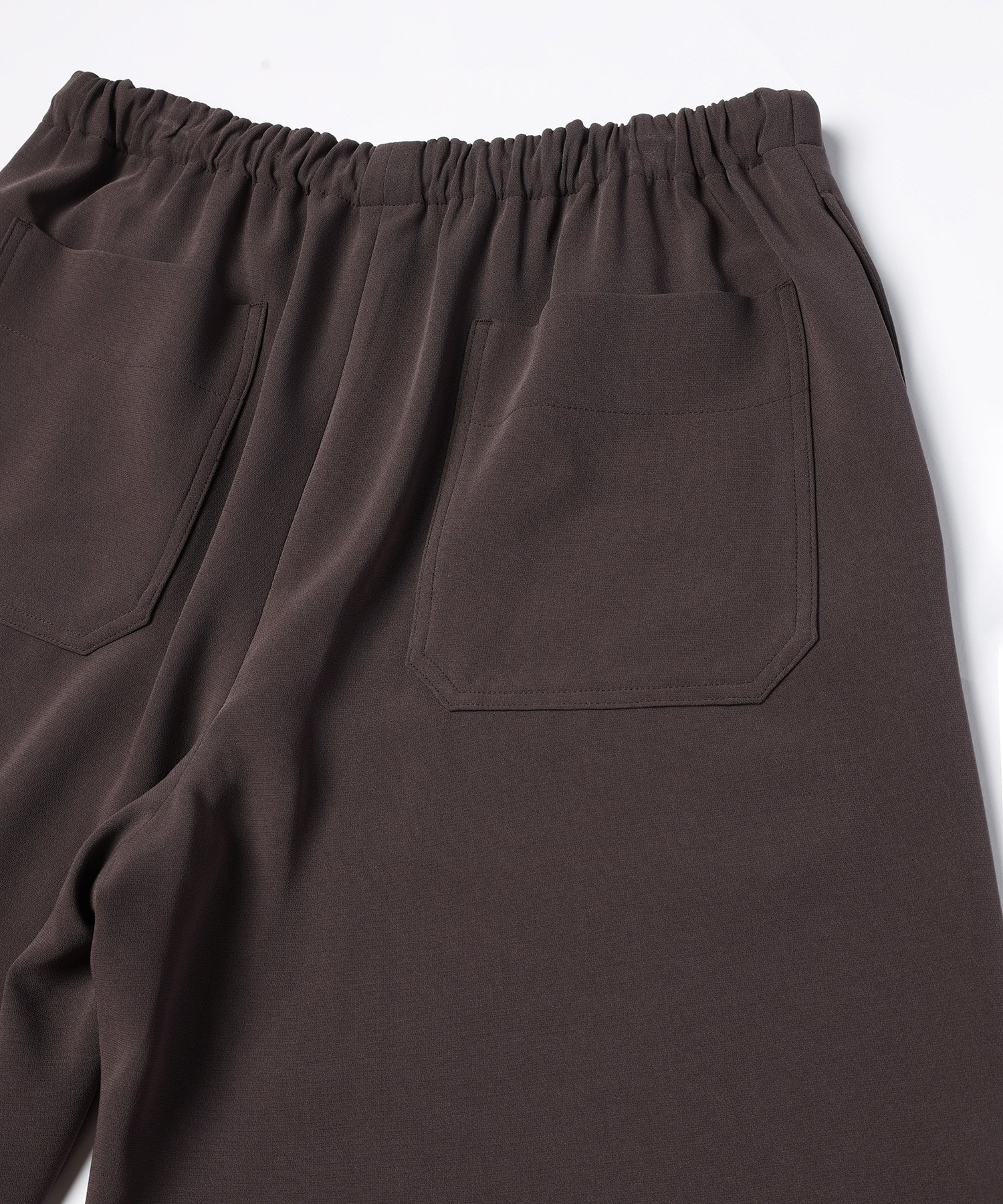 Triacetate Airy Cloth Drawstring Wide Pants CULLNI