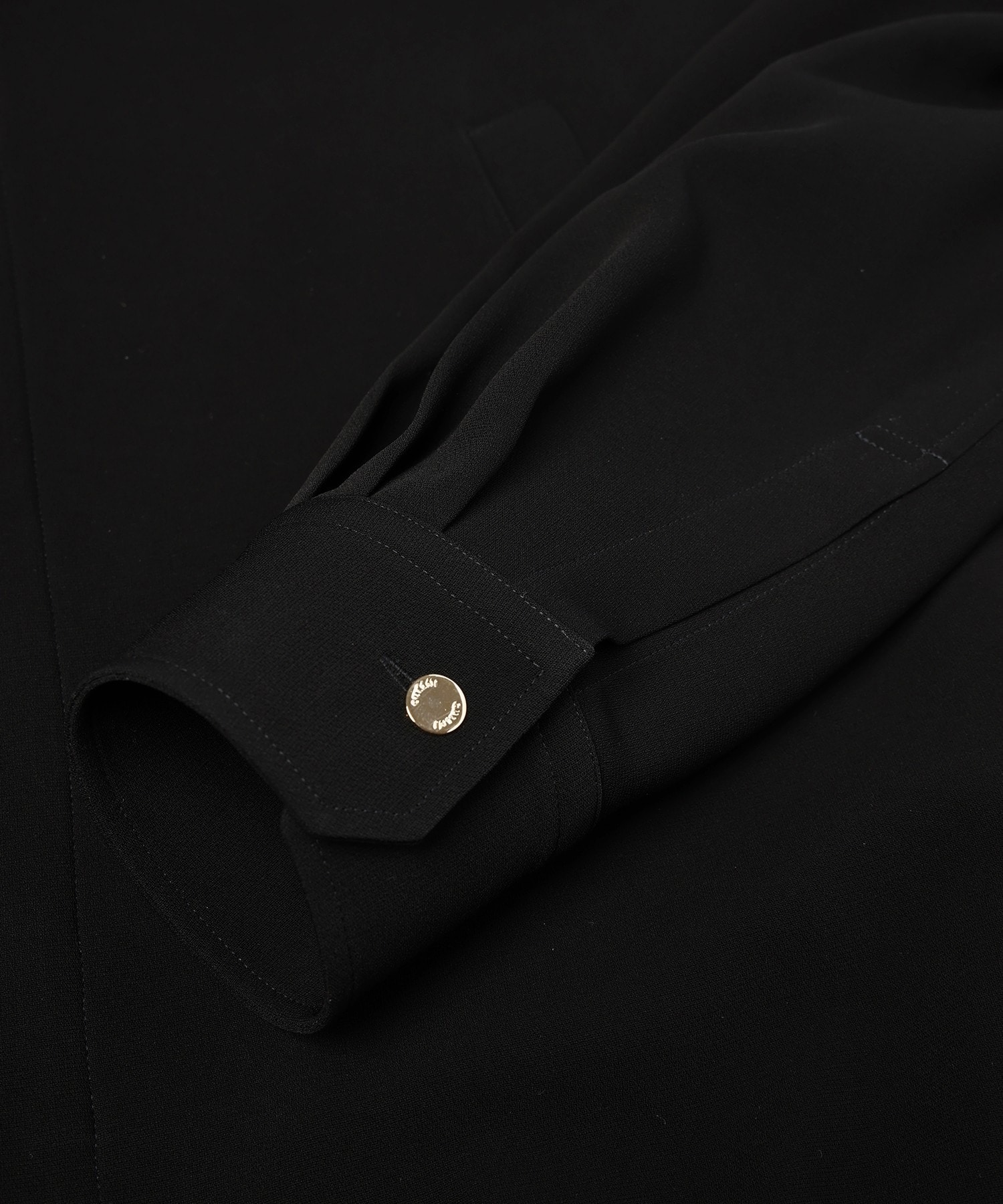 Triacetate Airy Cloth Long Sleeve Shirt Blouson CULLNI