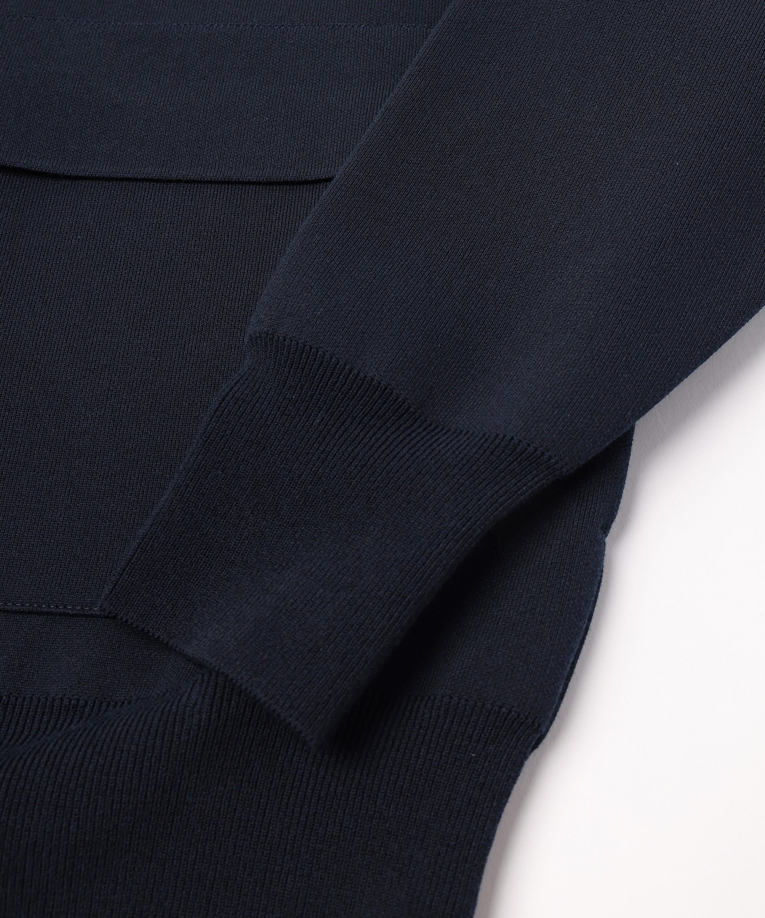 Organic Cotton Smooth Knit Big Pocket Zip Jacket CULLNI