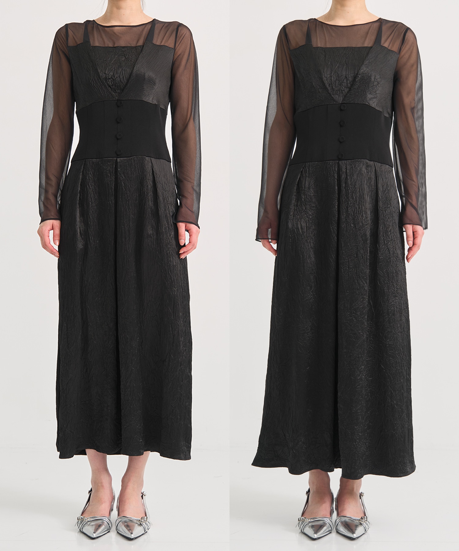 Sheer Shoulder Dress STUDIOUS