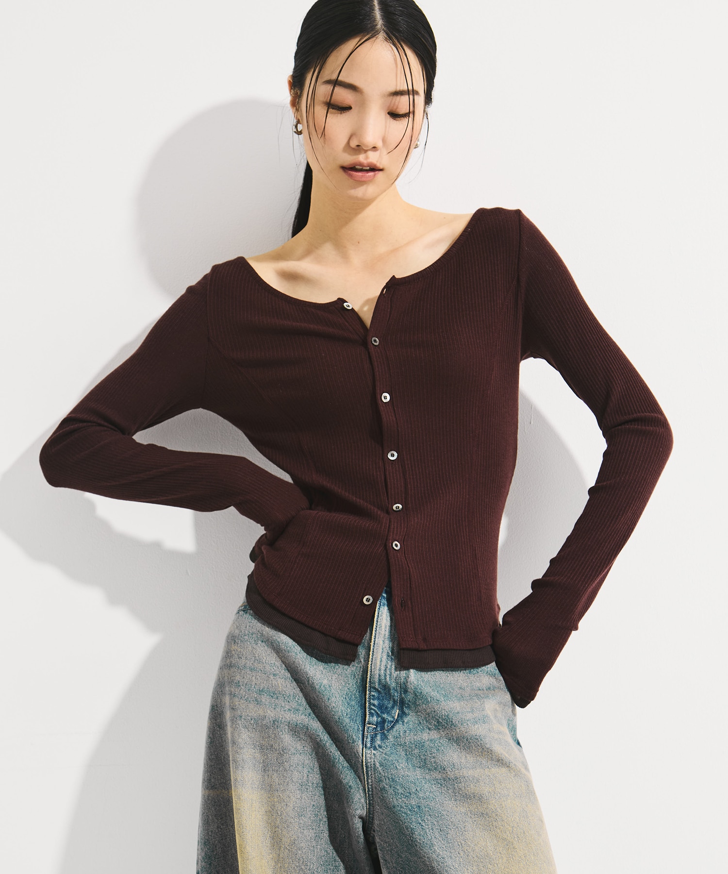 Cashmere Silk Long Tee STUDIOUS