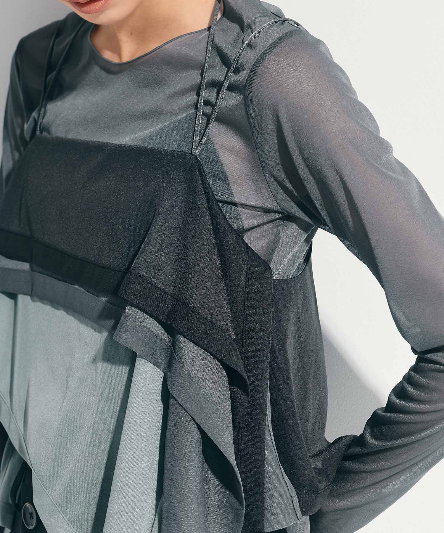 3way Camisole & Sheer Long T STUDIOUS