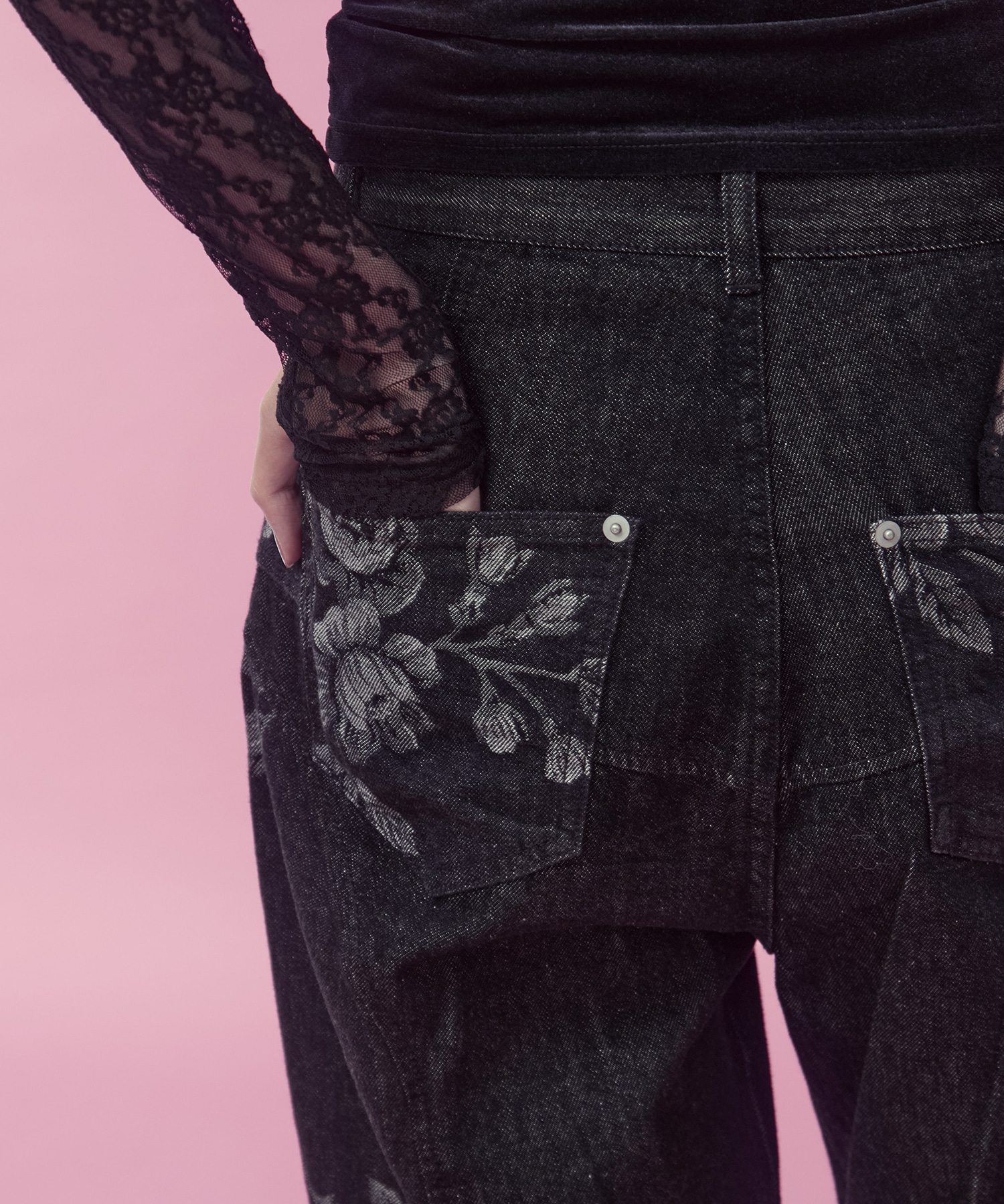 別注 ROSE DENIM PANTS FETICO