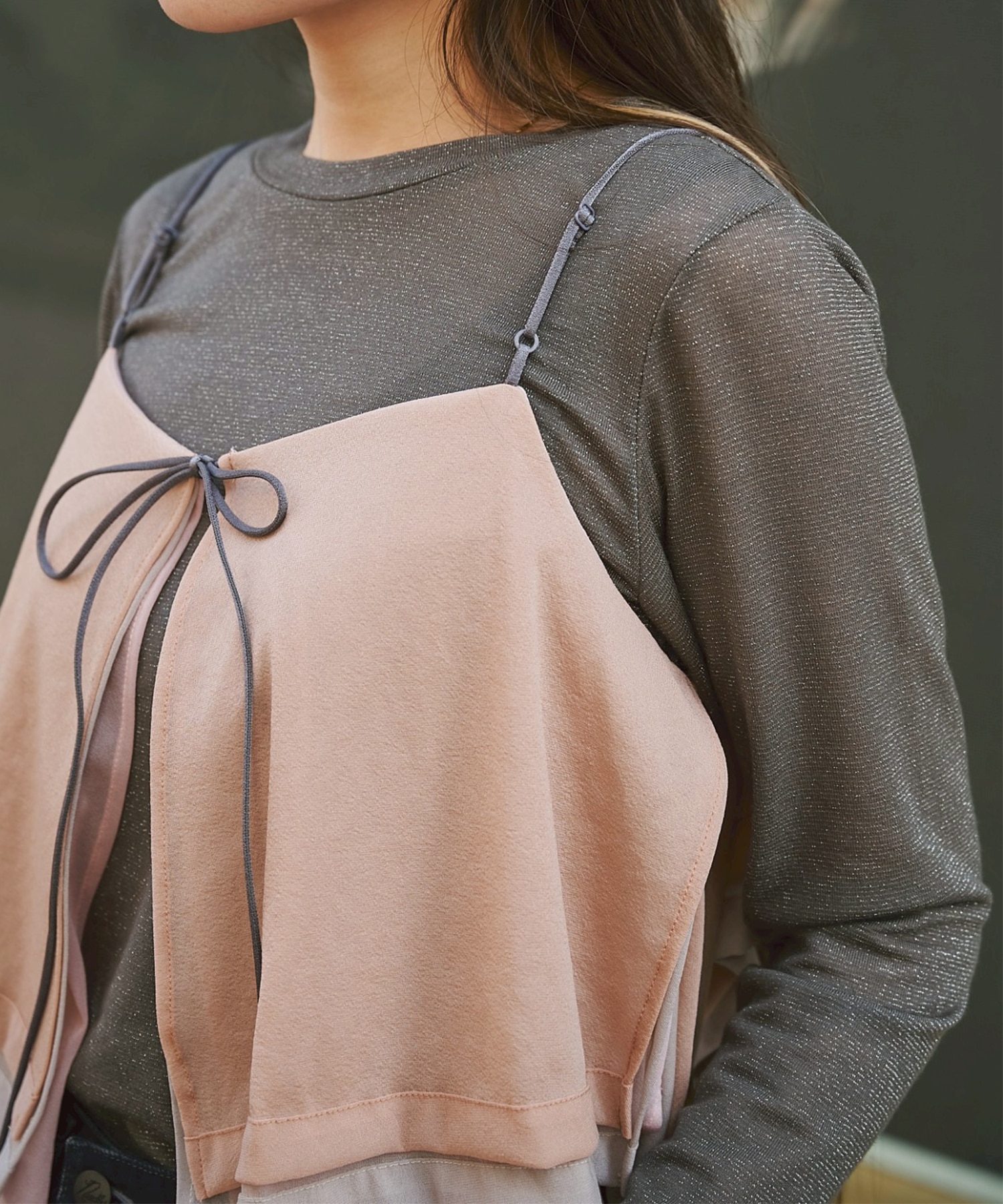 3way Camisole & Cashmere Long T STUDIOUS