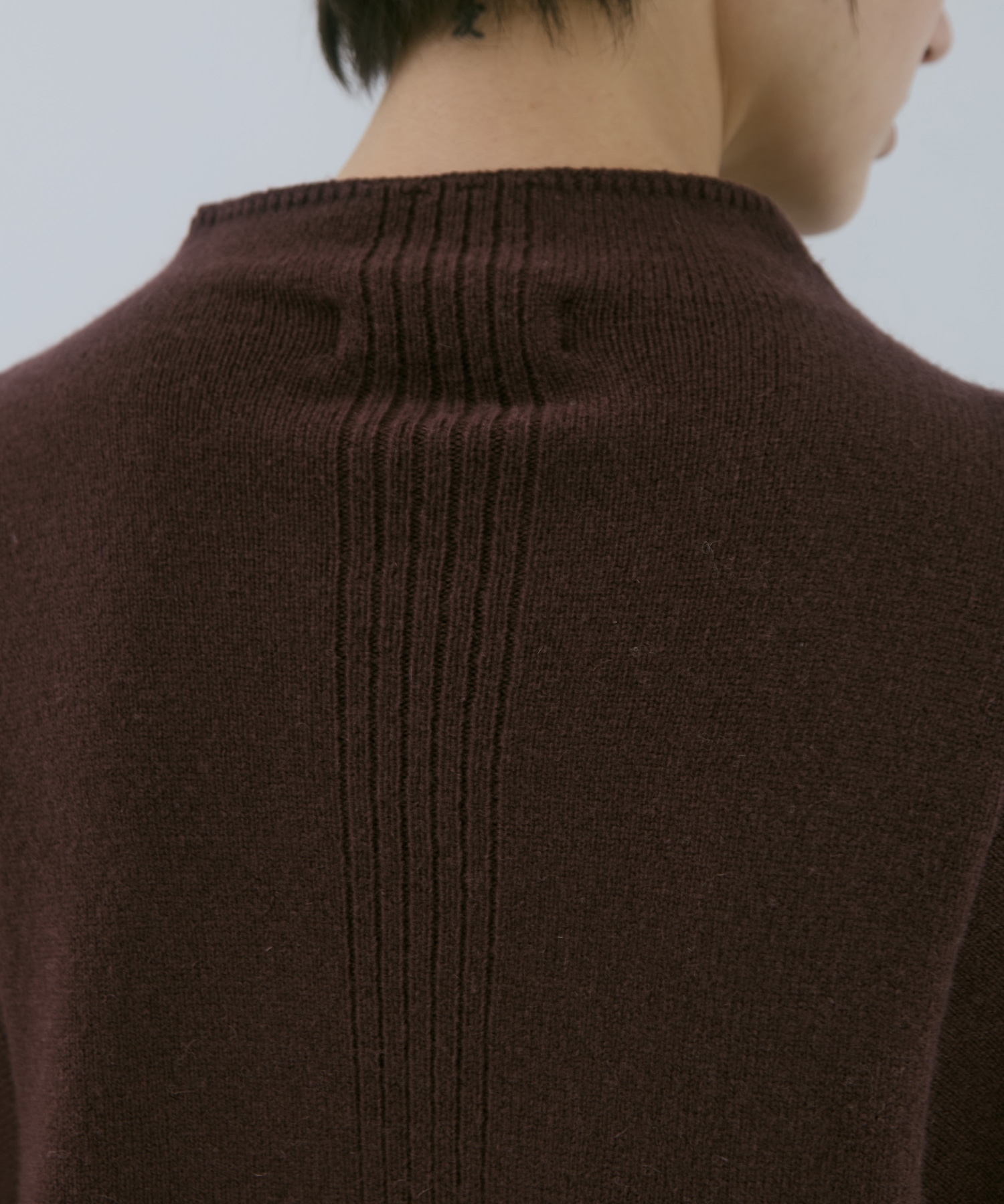 別注 CASHMERE BOAT NECK KNIT WRAPINKNOT
