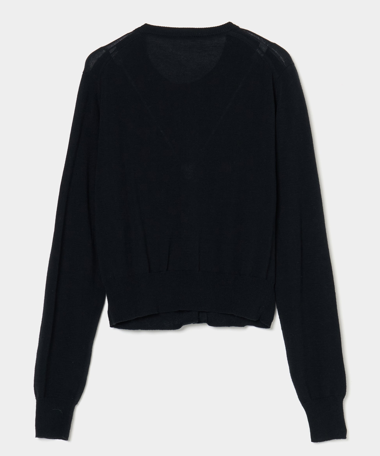 Ribbon tulle pearl embroidery cardigan tanakadaisuke