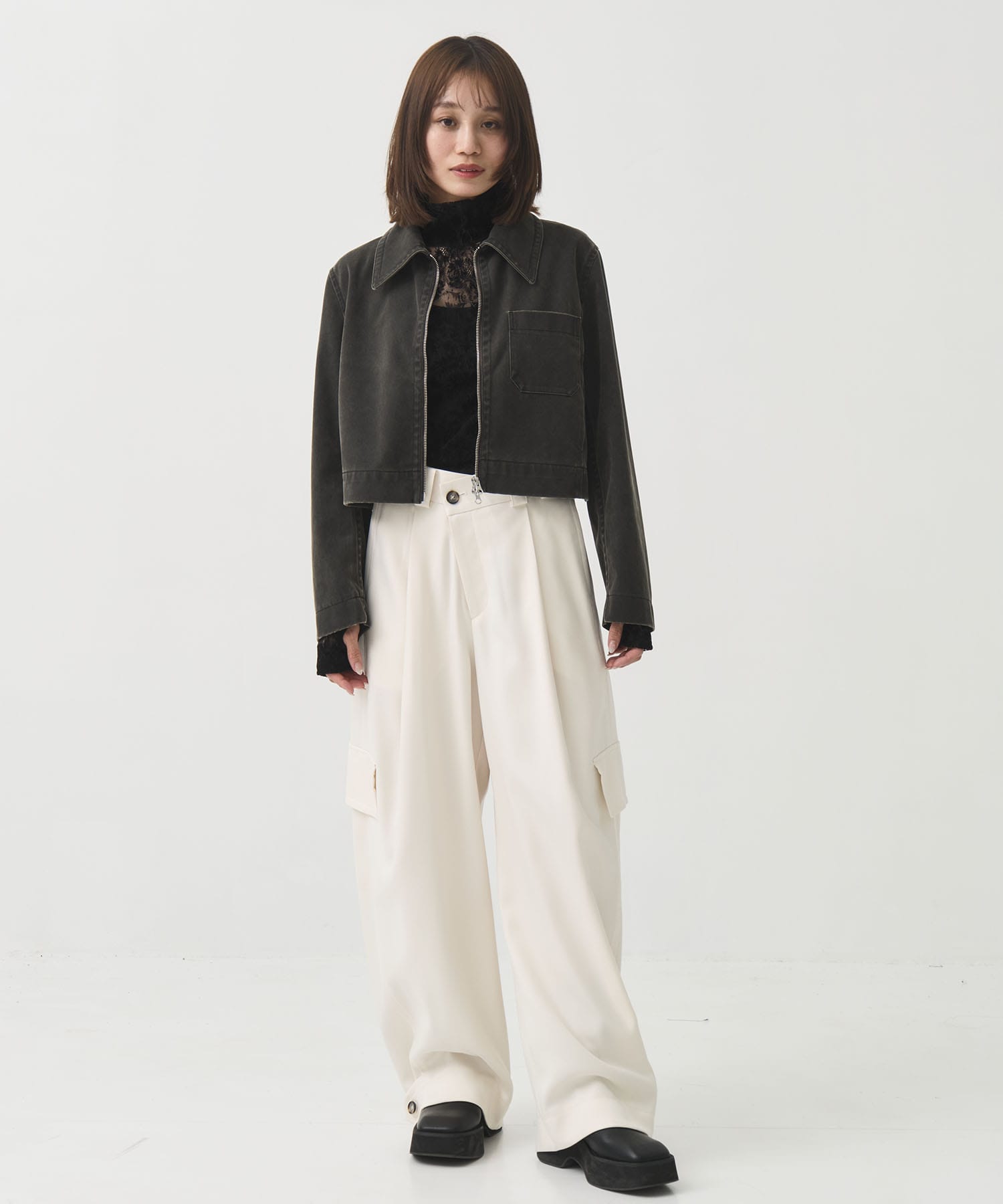 Suede Short Jacket STUDIOUS