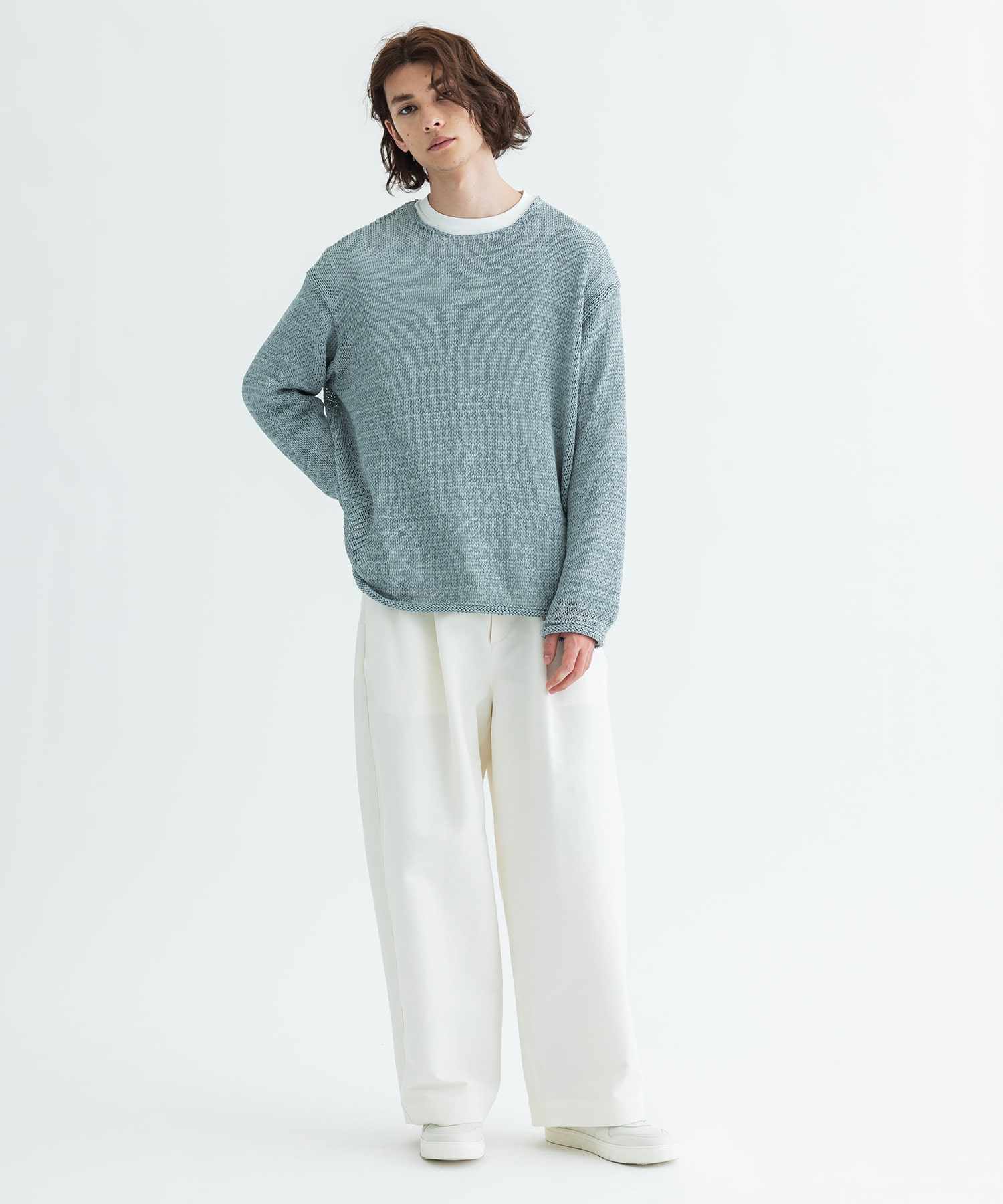 アウター ジャケット CITY CHINO PANTS OFFWHITE ワイドパンツ