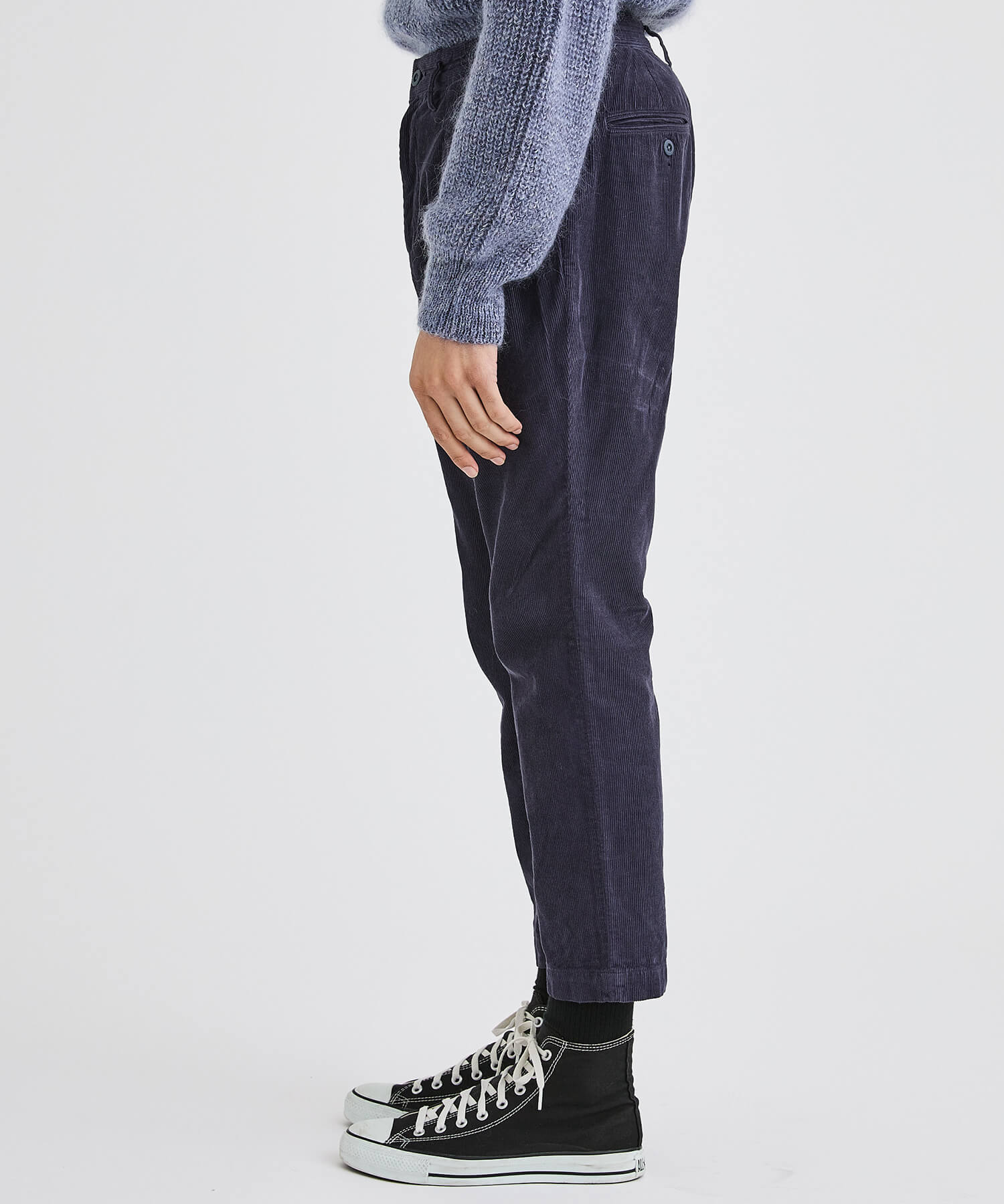 DWELLER CHINO TROUSERS RELAXED FIT COTTON CORD OVERDYED nonnative