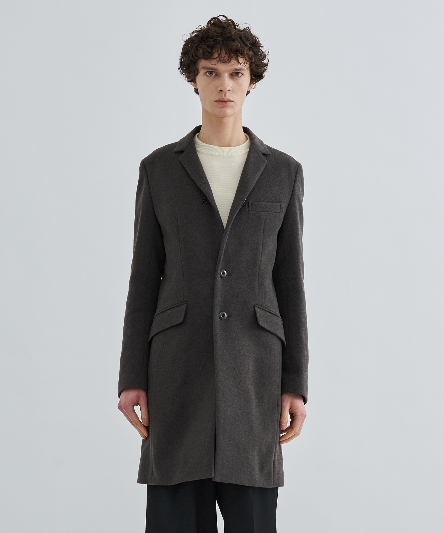 ARTS\u0026SCIENCE Wool Chester coat スペアボタン付