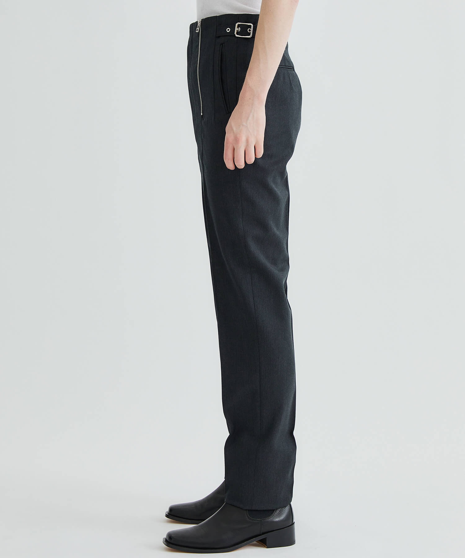 JOHN LAWRENCE SULLIVAN 19AW ZIP TROUSERS