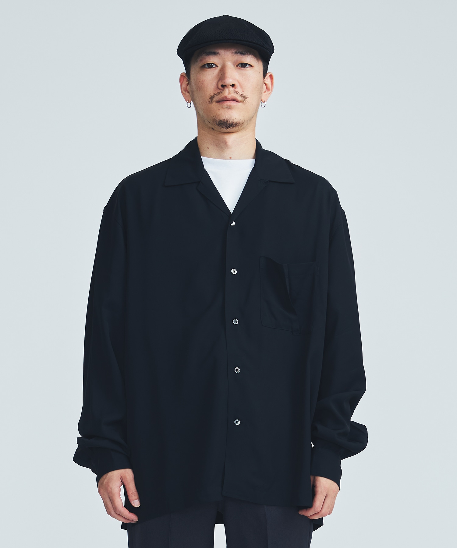 STUDIOUS別注 VISCOSE L/S OC SH(1 NAVY): Name.: MENS｜ STUDIOUS