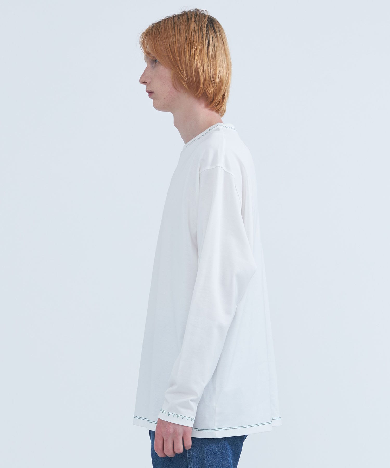 BLANKET STITCH L/S TEE | LiNoH