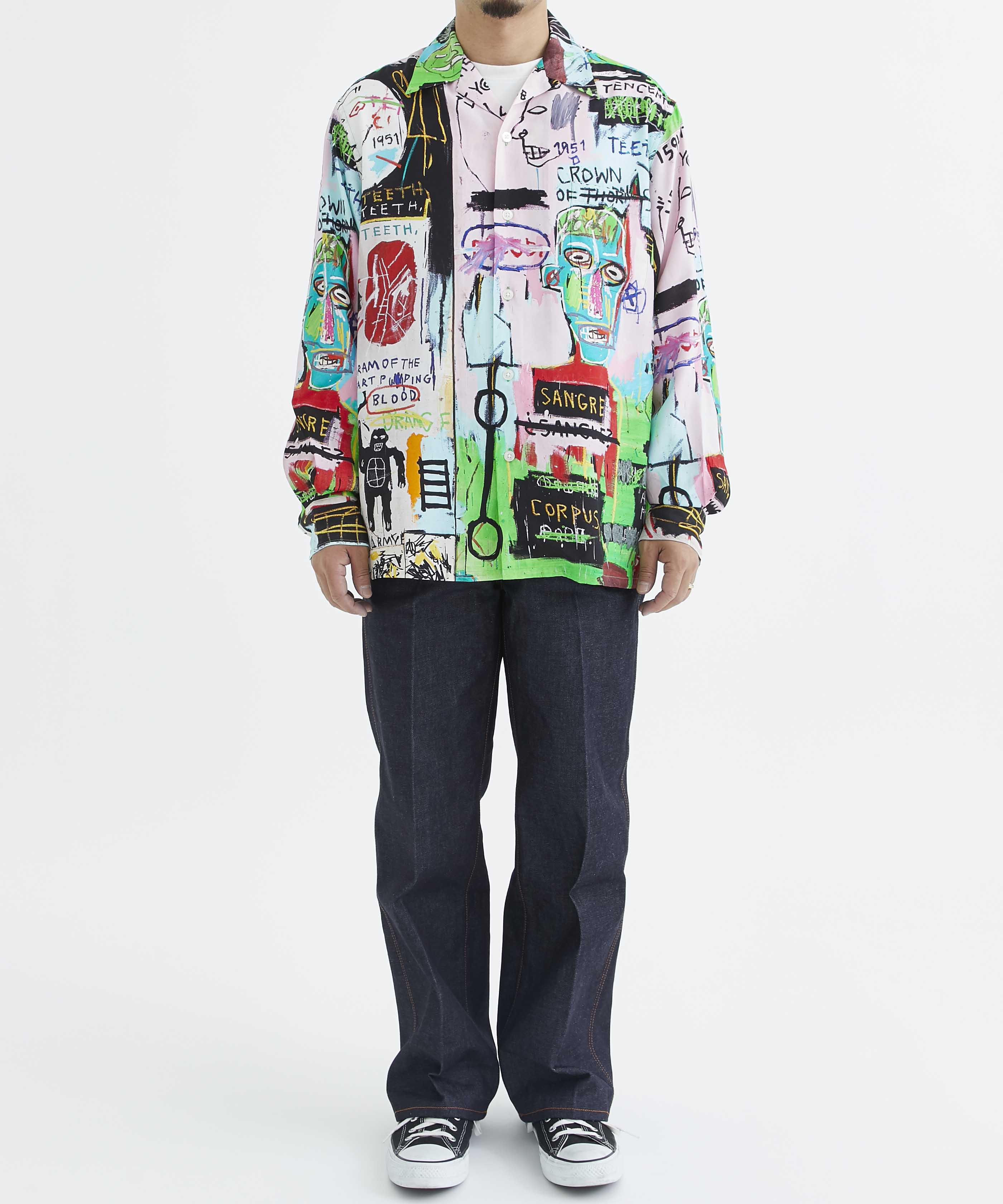 JEAN-MICHEL BASQUIAT / HAWAIIAN SHIRT L/S ( TYPE-3 ) WACKO MARIA