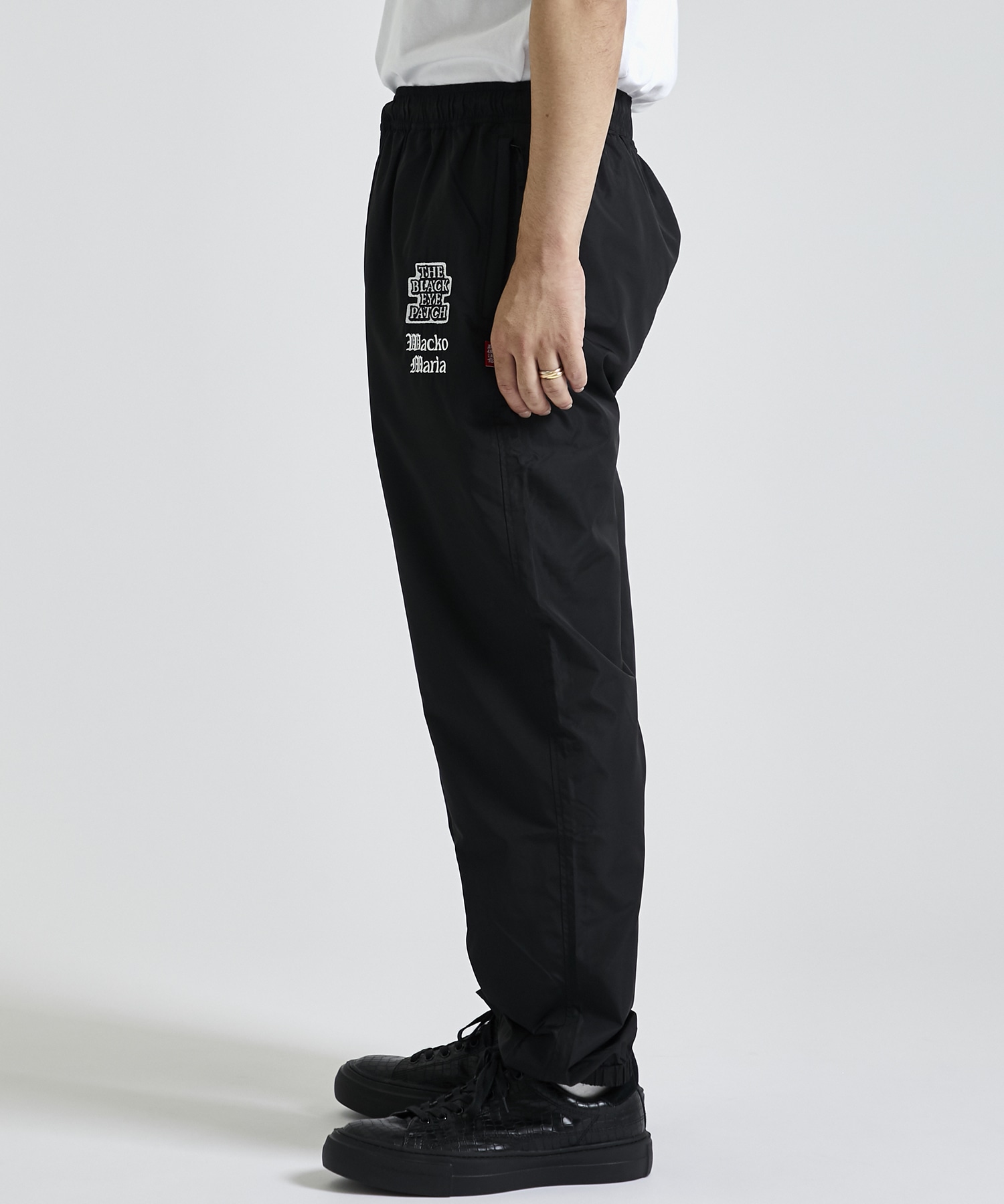 WACKOMARIA BLACK EYE PATCH PANTS L 黒 | hartwellspremium.com