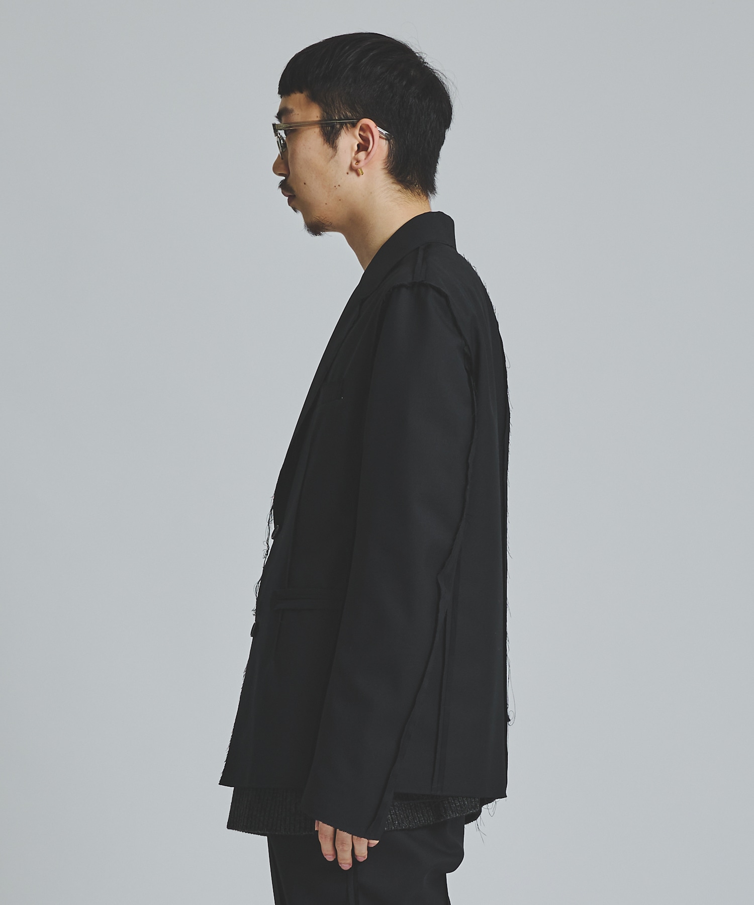 ALMOSTBLACK/オールモストブラック】INSIDE OUT DESIGN JACKET-