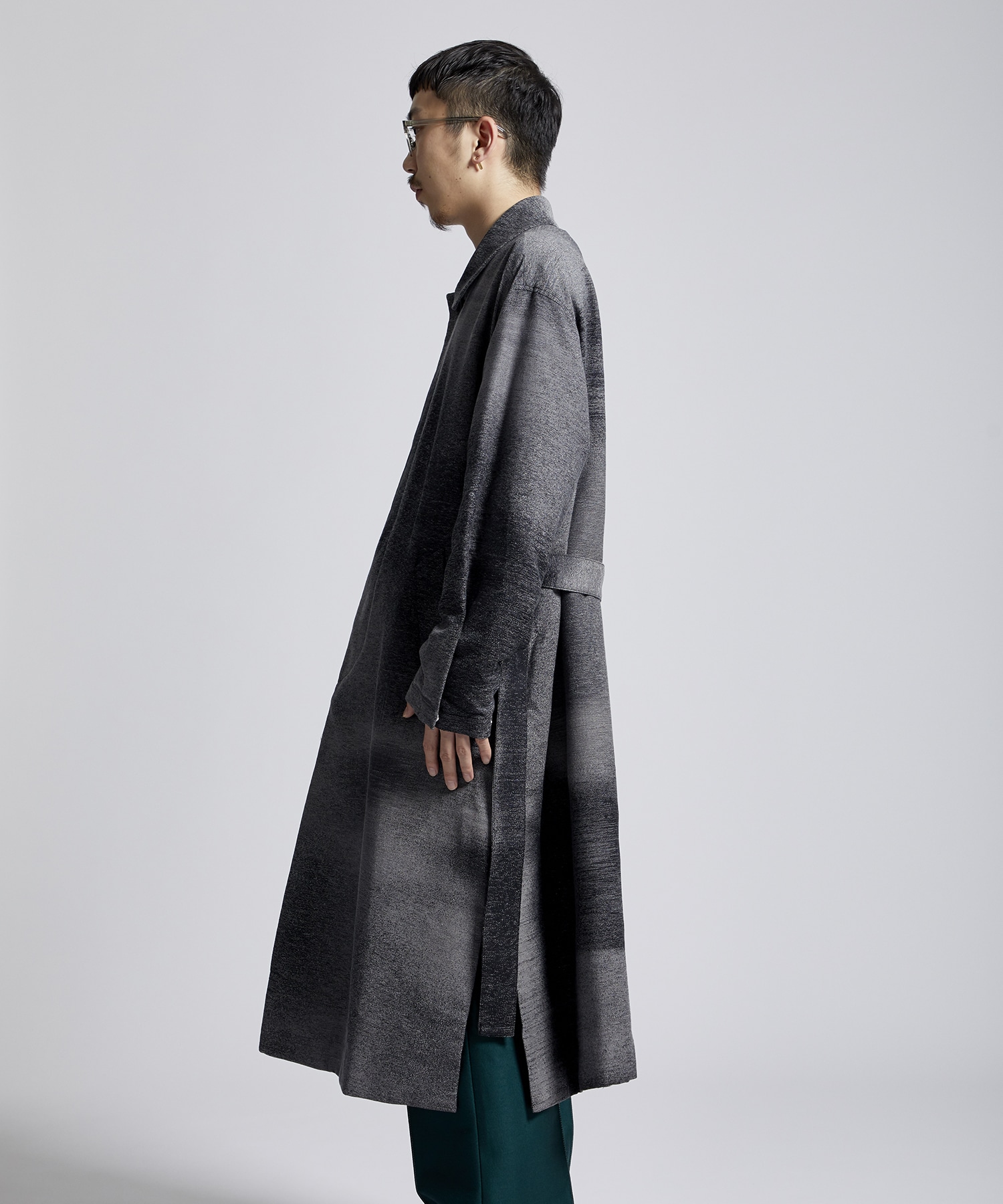 驚きの値段 YOKE Jacquard Bal Collar Coat ステンカラーコート