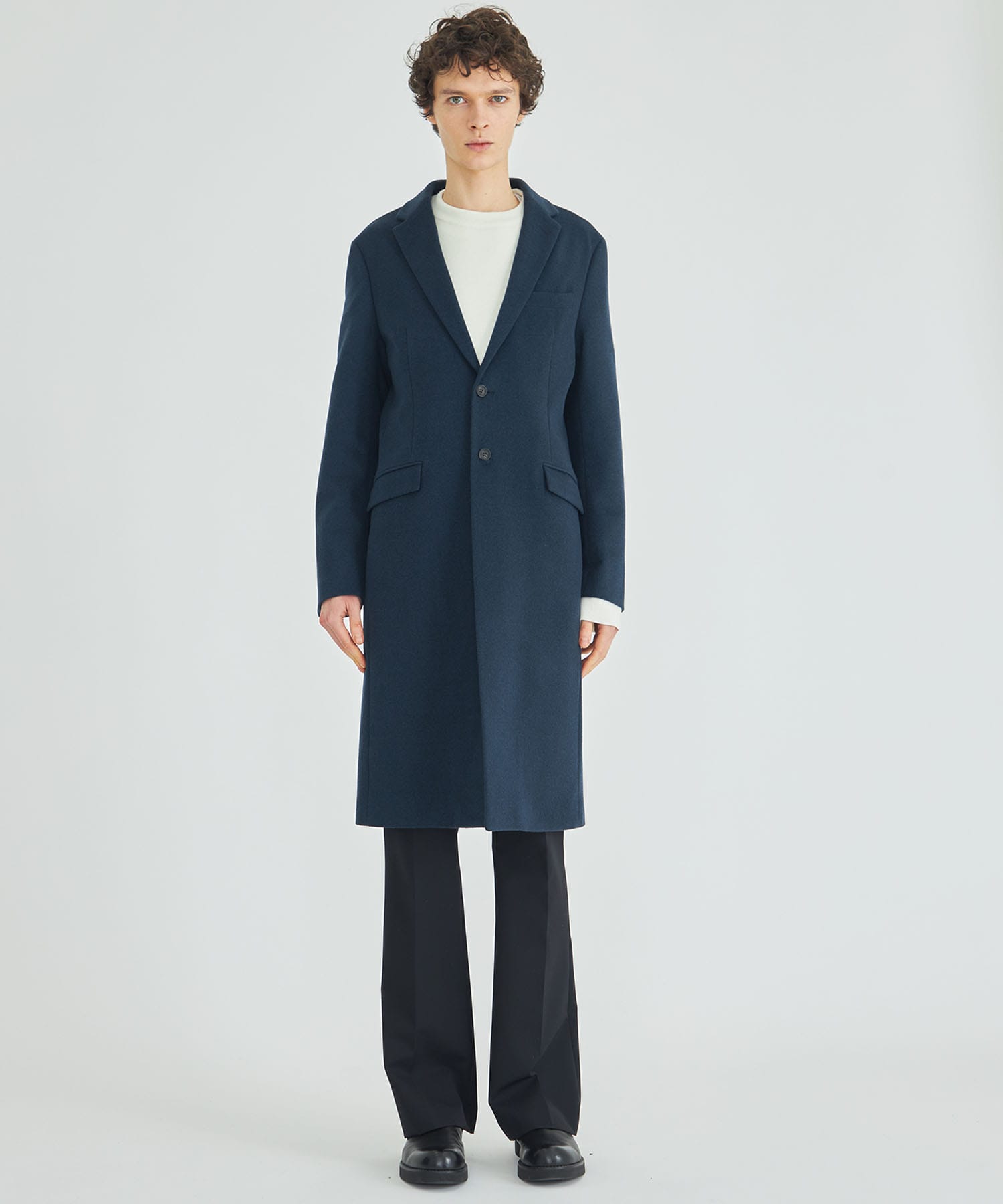 日本製 STUDIOUS cashmere shaggy chestercoat - amsfilling.com