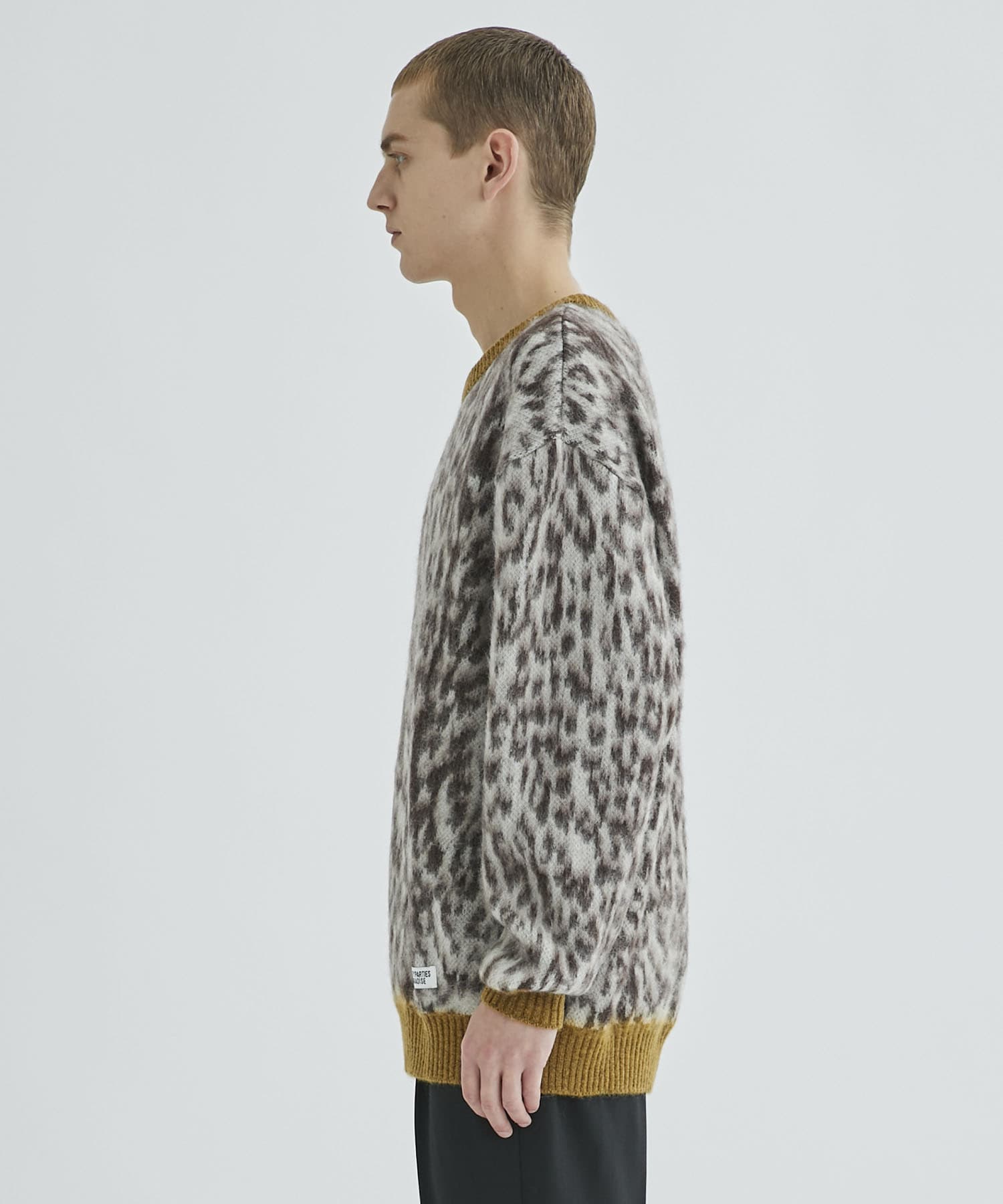 WACKO MARIA LEOPARD MOHAIR SWEATER - nayaabhaandi.com