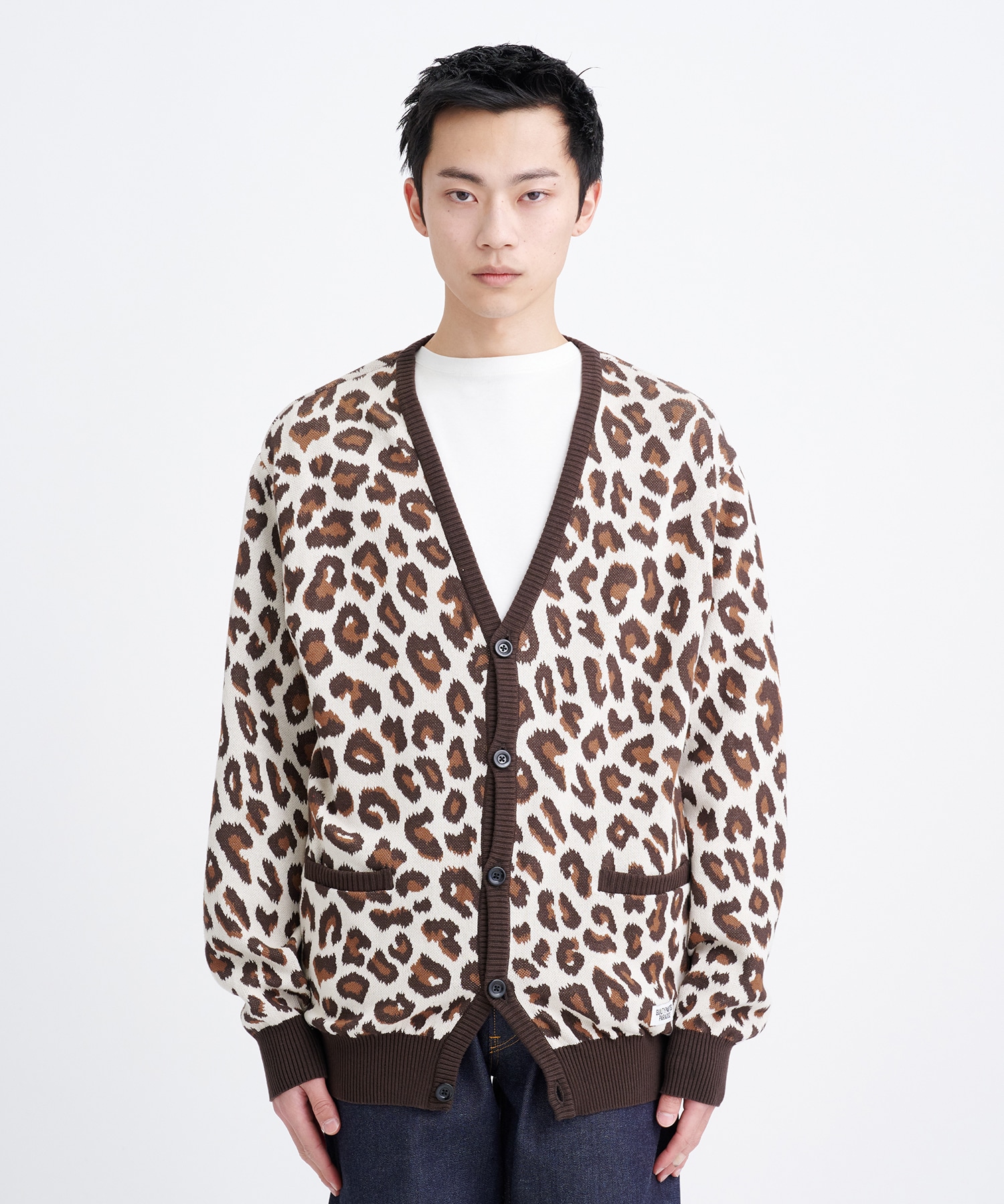 LEOPARD JACQUARD CARDIGAN｜WACKO MARIA