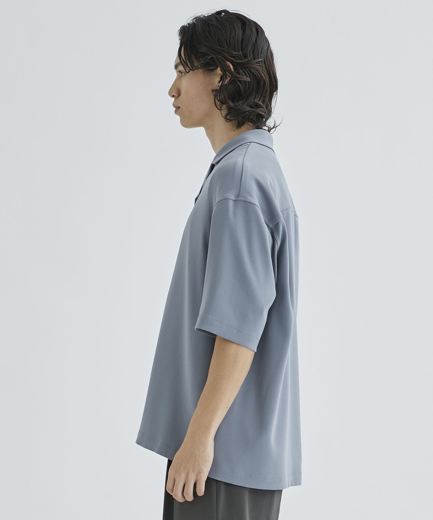 ジョーゼットオープンカラーシャツS/S STUDIOUS