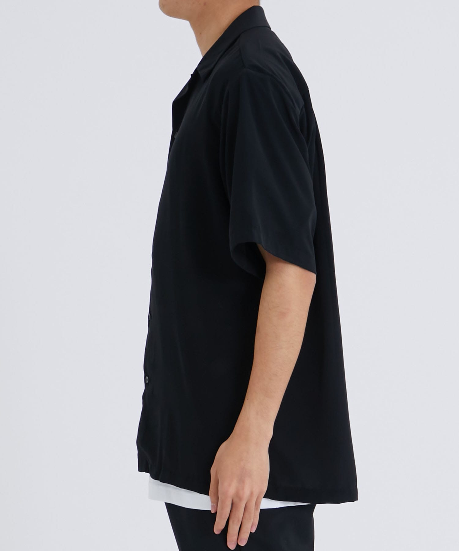 OPEN COLLAR S/S SHIRT | RAINMAKER