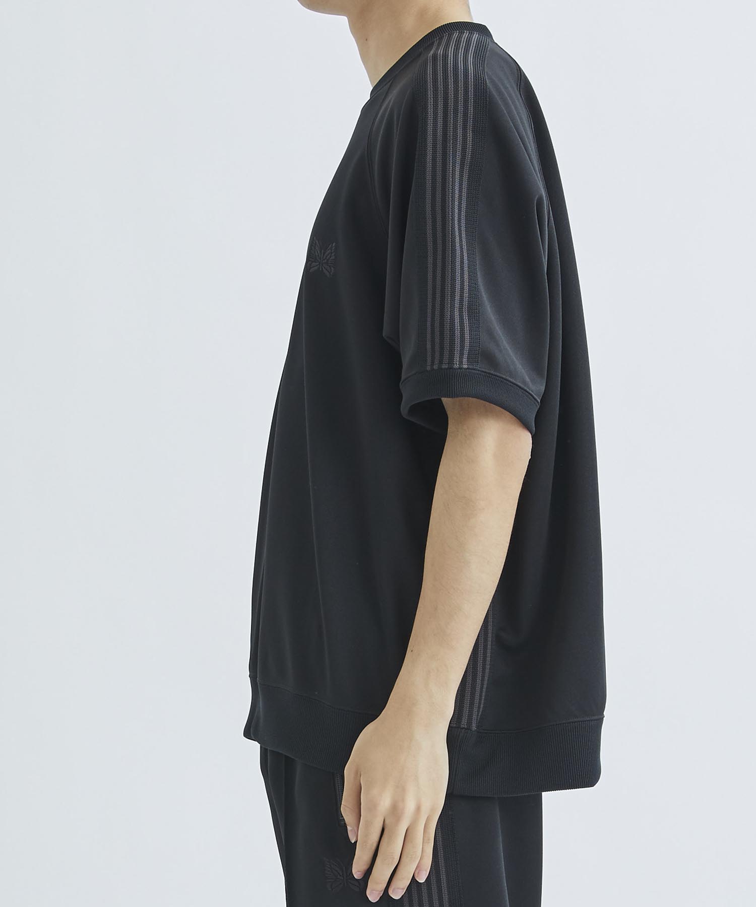 <別注>Track S/S Crew Neck Shirt - Poly Smooth NEEDLES