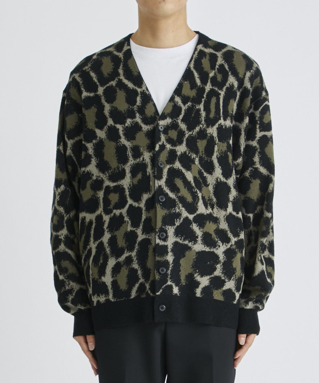 LAD MUSICIAN 22SS ANIMAL LEOPARDカーディガン-