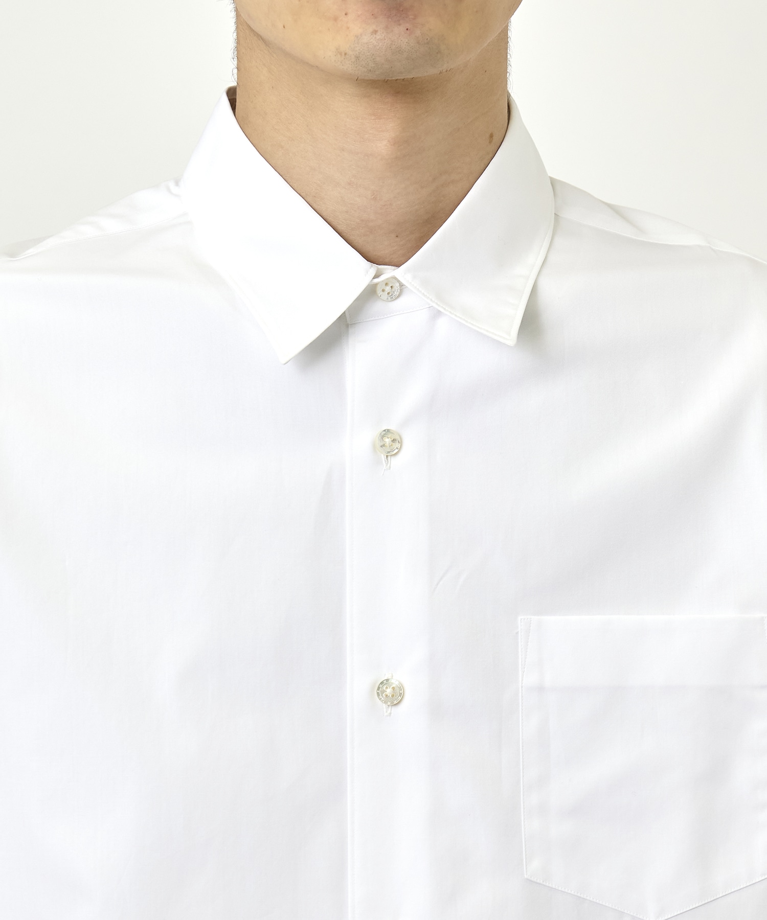 Watteau pleated cotton shirt FUMITO GANRYU