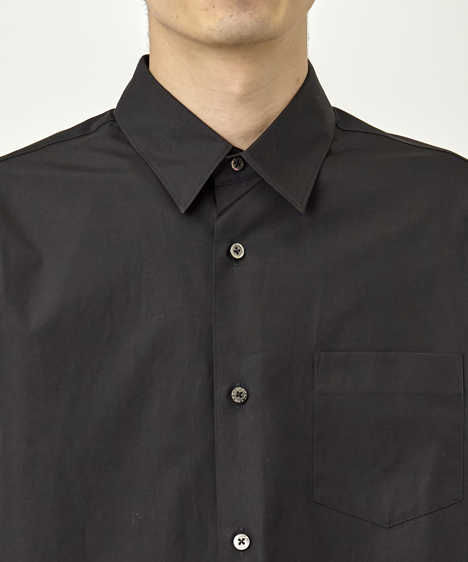 Watteau pleated cotton shirt FUMITO GANRYU