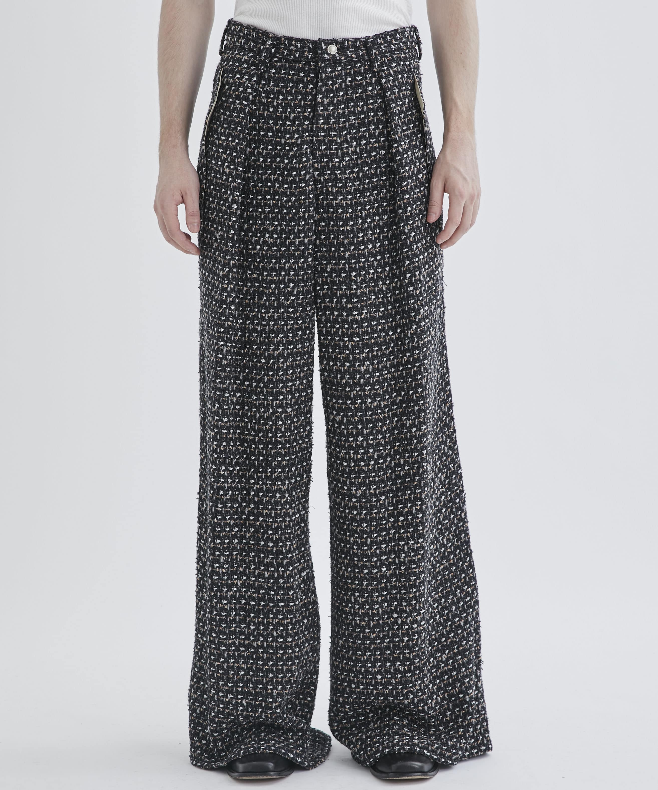 FANCY TWEED WIDE PANTS｜sulvam