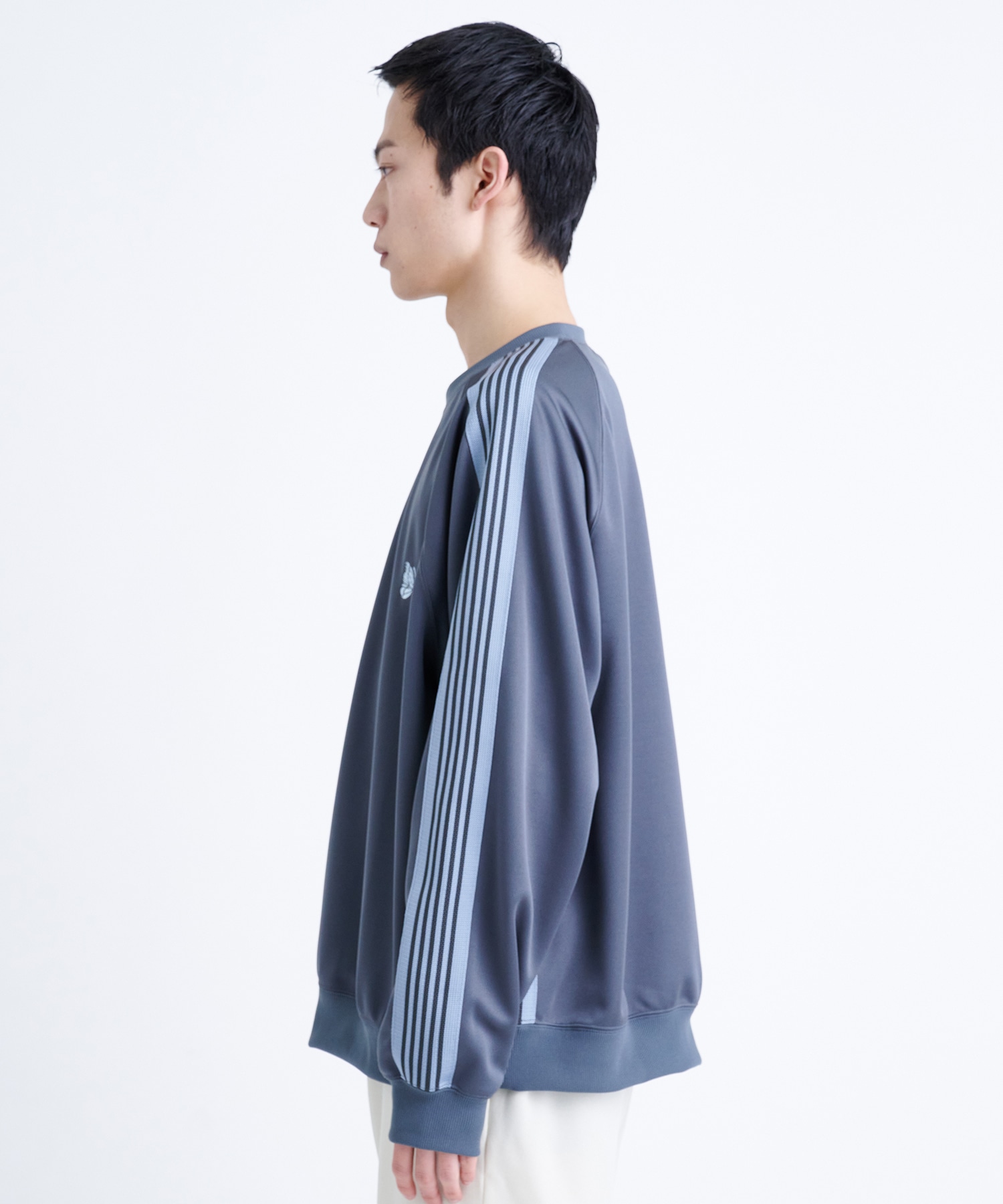 別注>Track Crew Neck Shirt - Poly Smooth｜NEEDLES