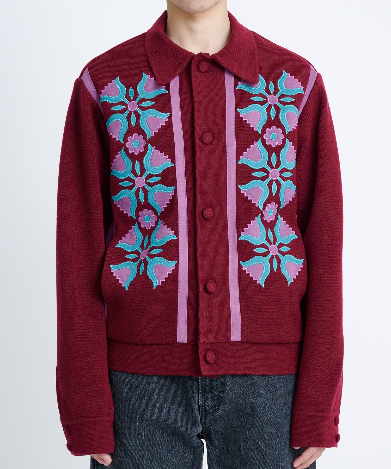 13,333円Sasquatchfabrix. KNIT CARDIGAN “FLOWER”