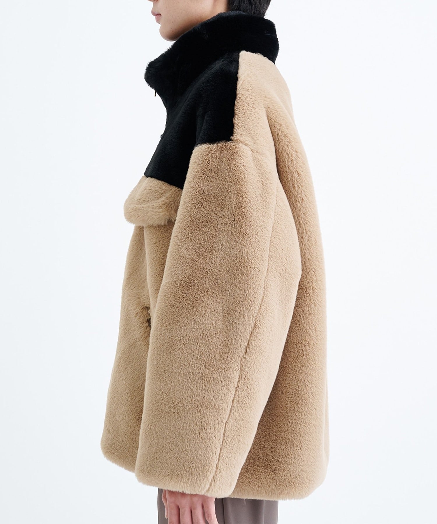 ECO Fur Front Zip Blouson | CULLNI