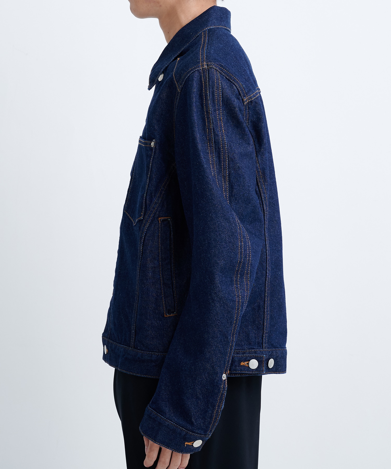 DENIM 3D TRUCKER JACKET | NVRFRGT