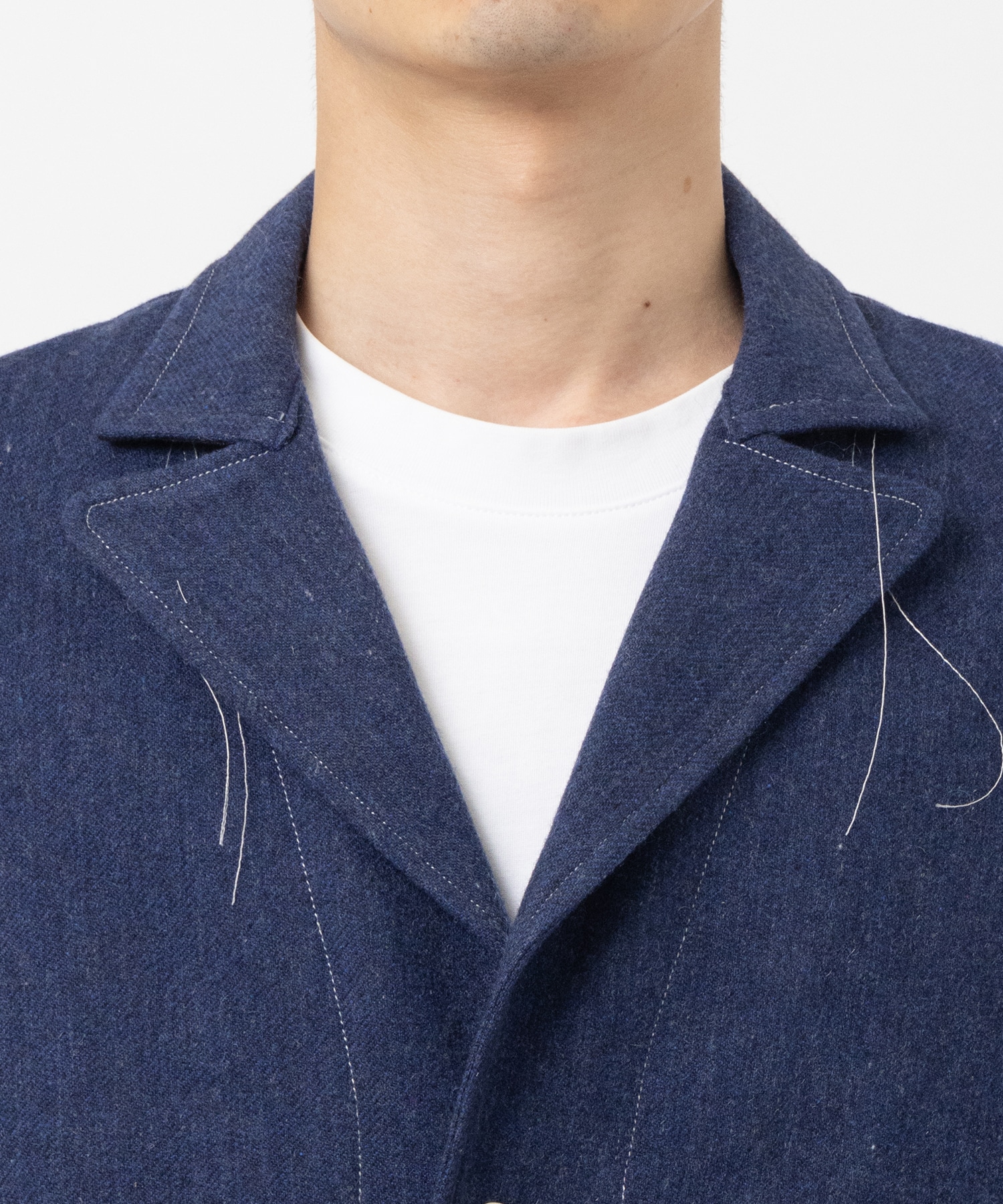 WOOL-DENIM LONG SLEEVE JACKET sulvam