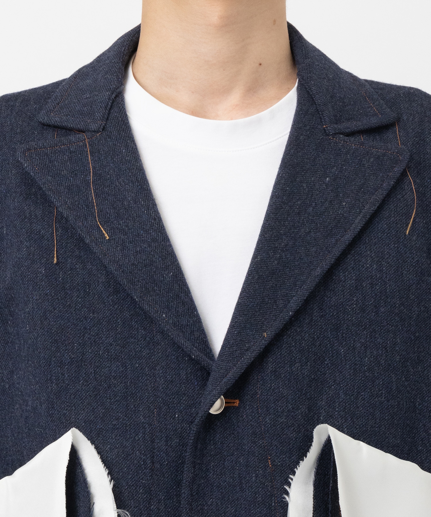 WOOL-DENIM LONG SLEEVE JACKET sulvam