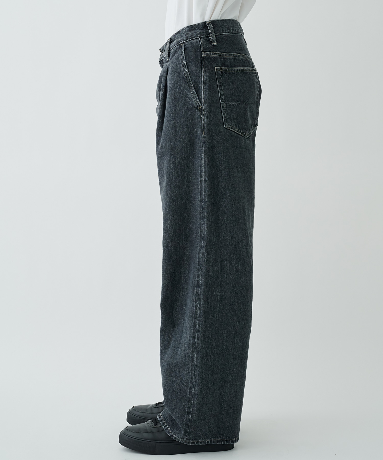 Selvedge wide jeans-Bio wash superNova.