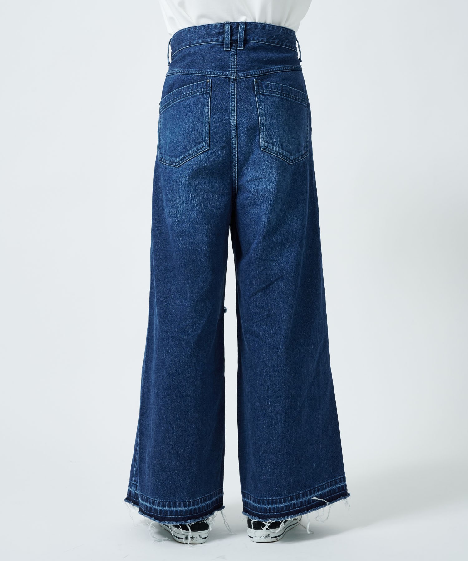 DAMAGE BAGGY DENIM PANTS JUHA