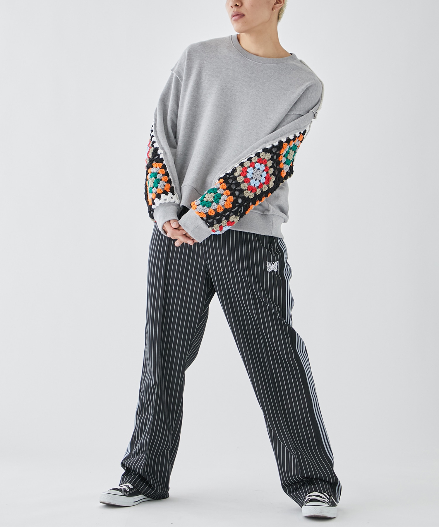 人気ブランドの needles - TRACKPANTS 別注STUDIOUS 238 スラックス パンツ