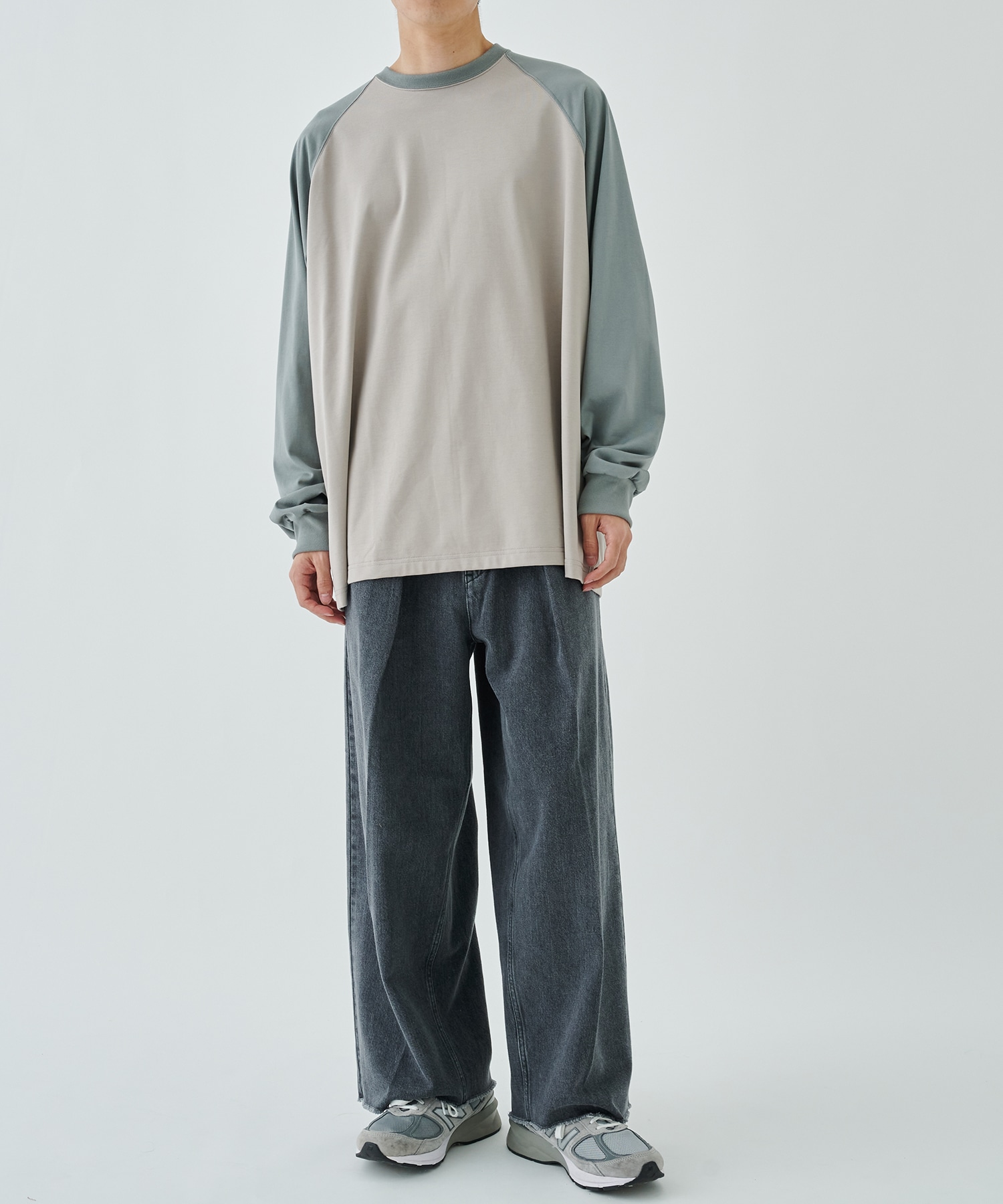 別注〉TUCK BAGGY DENIM| saby