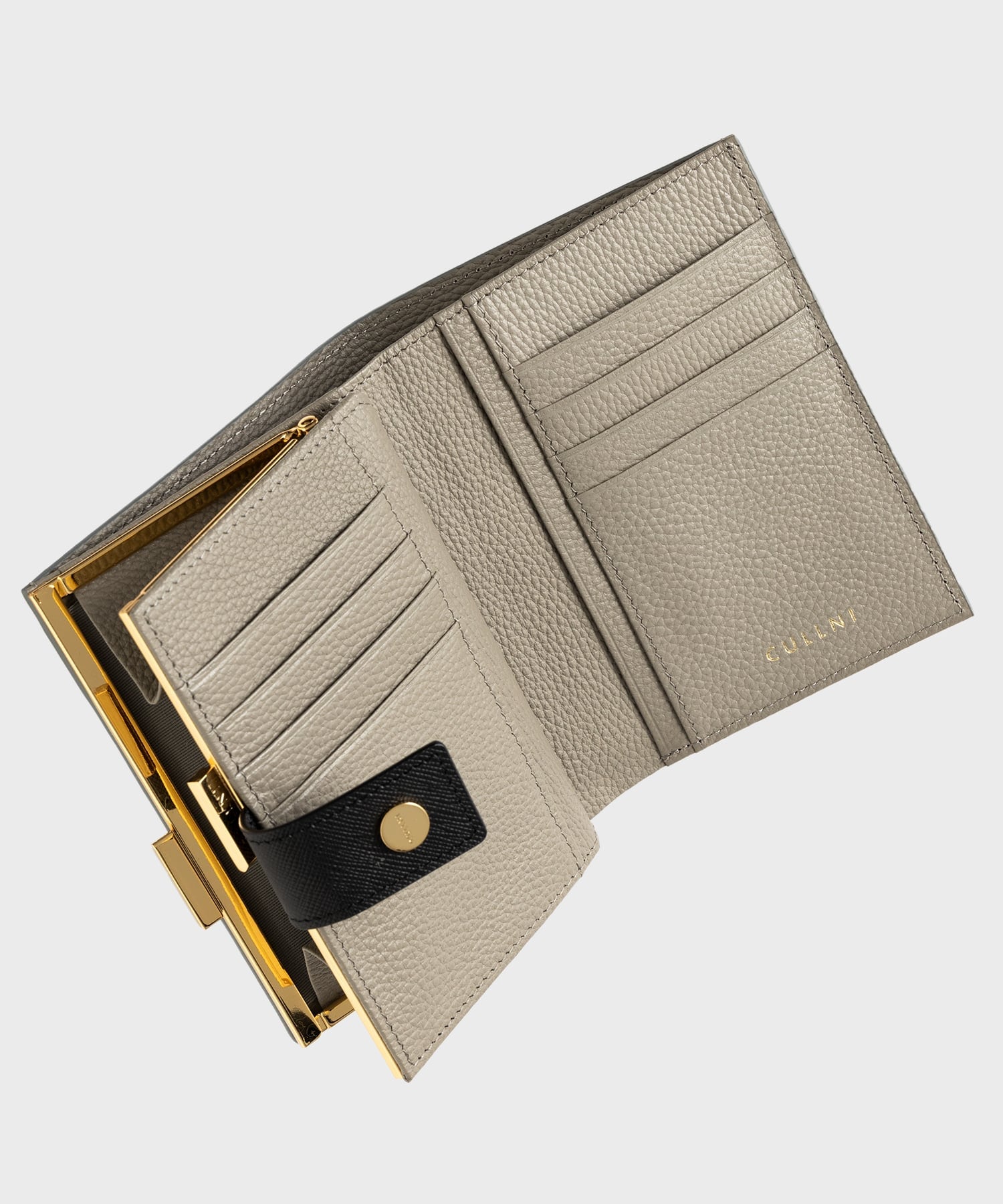 Leather Combination wallet With A Clasp CULLNI