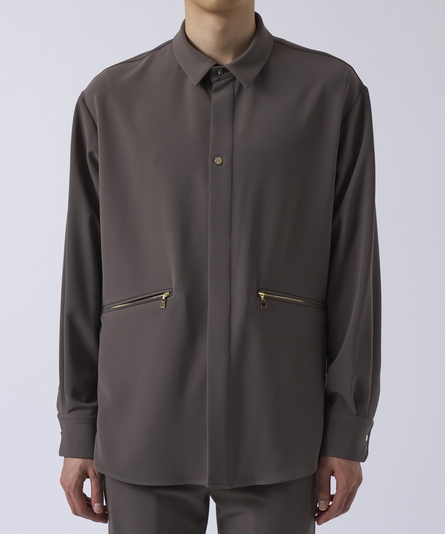 Double Cloth Zip Pocket Shirt CULLNI