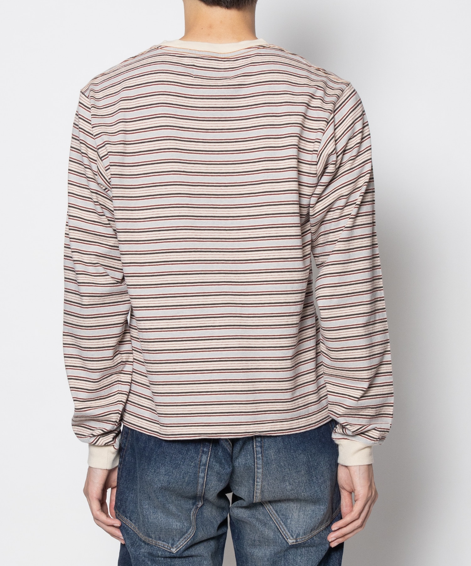 STRIPE LONG SLEEVE TEE SUGARHILL