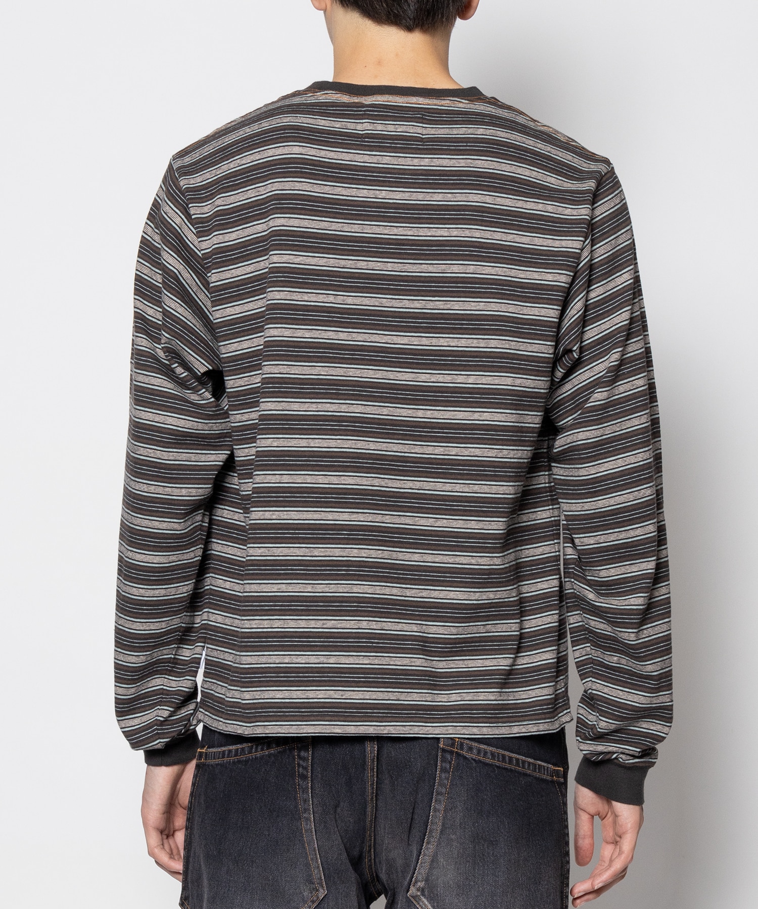 STRIPE LONG SLEEVE TEE SUGARHILL