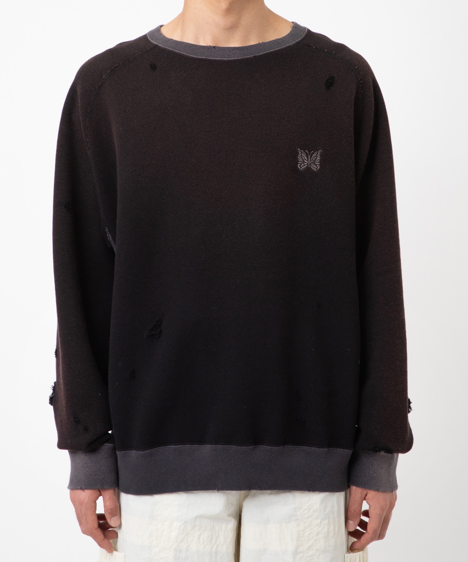 〈別注〉2-Tone CrewNeck Sweat Shirts NEEDLES