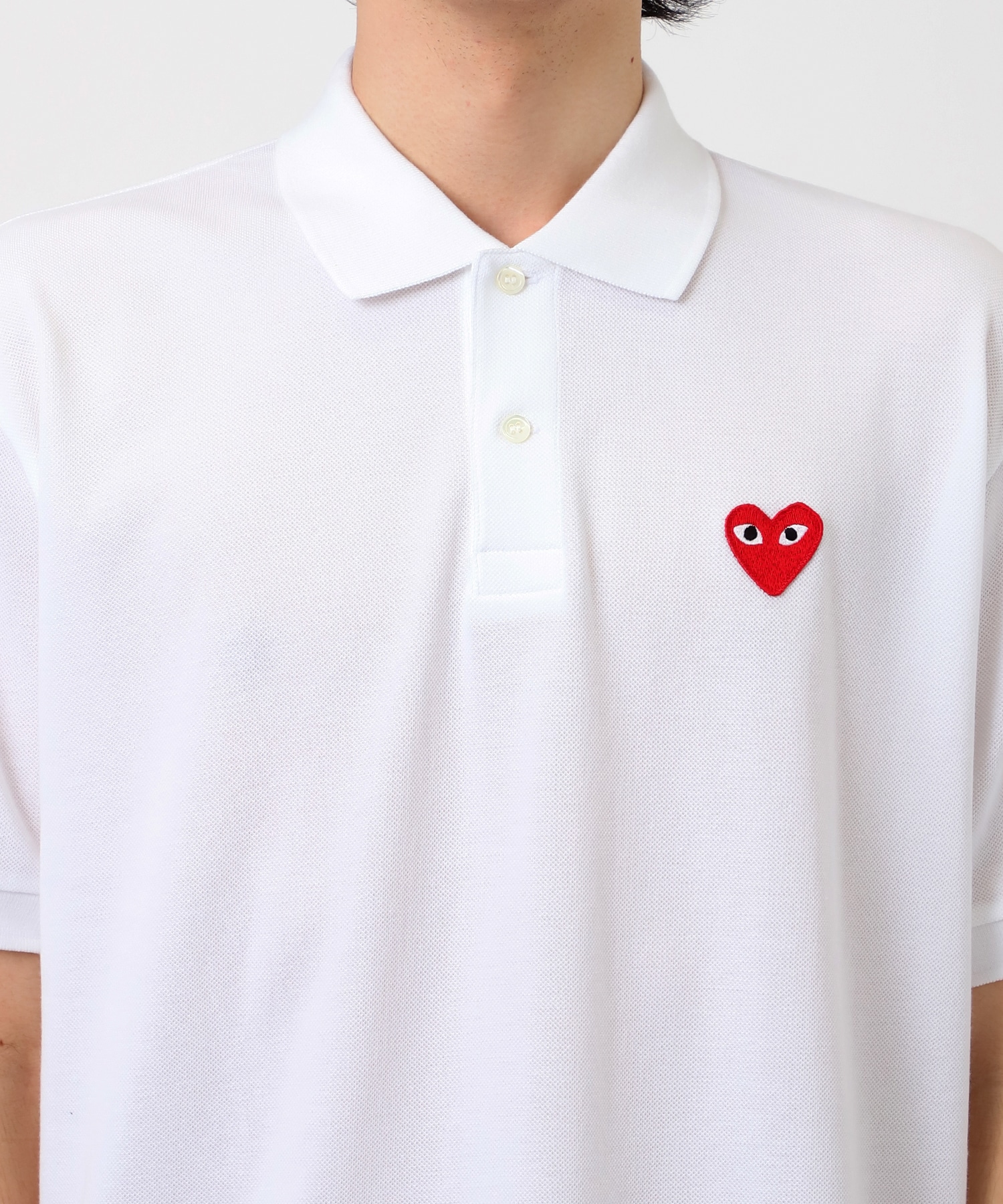 AX-T006-051 Unisex Polo  Black PLAY COMME des GARCONS