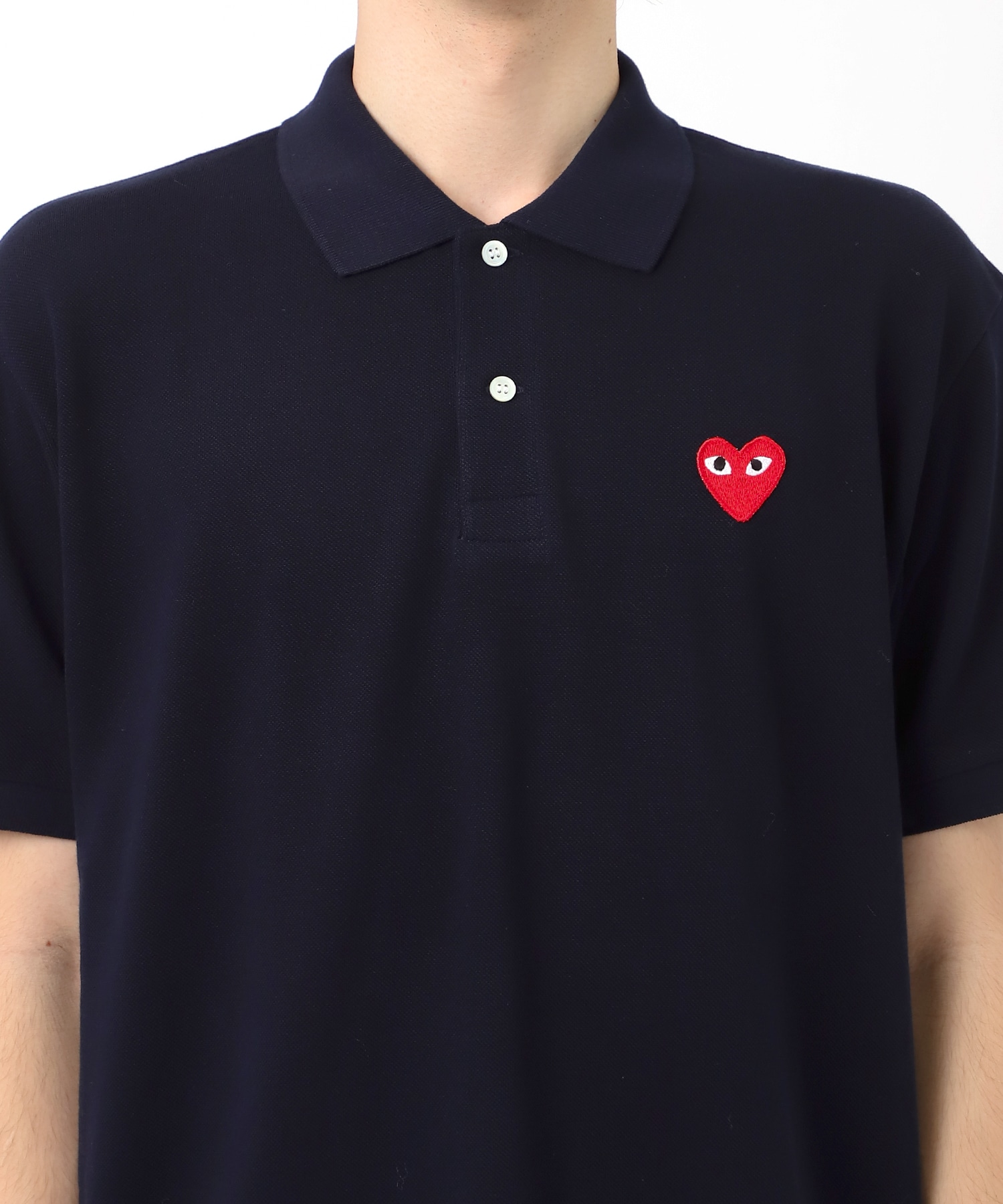 AX-T006-051 Unisex Polo  Black PLAY COMME des GARCONS