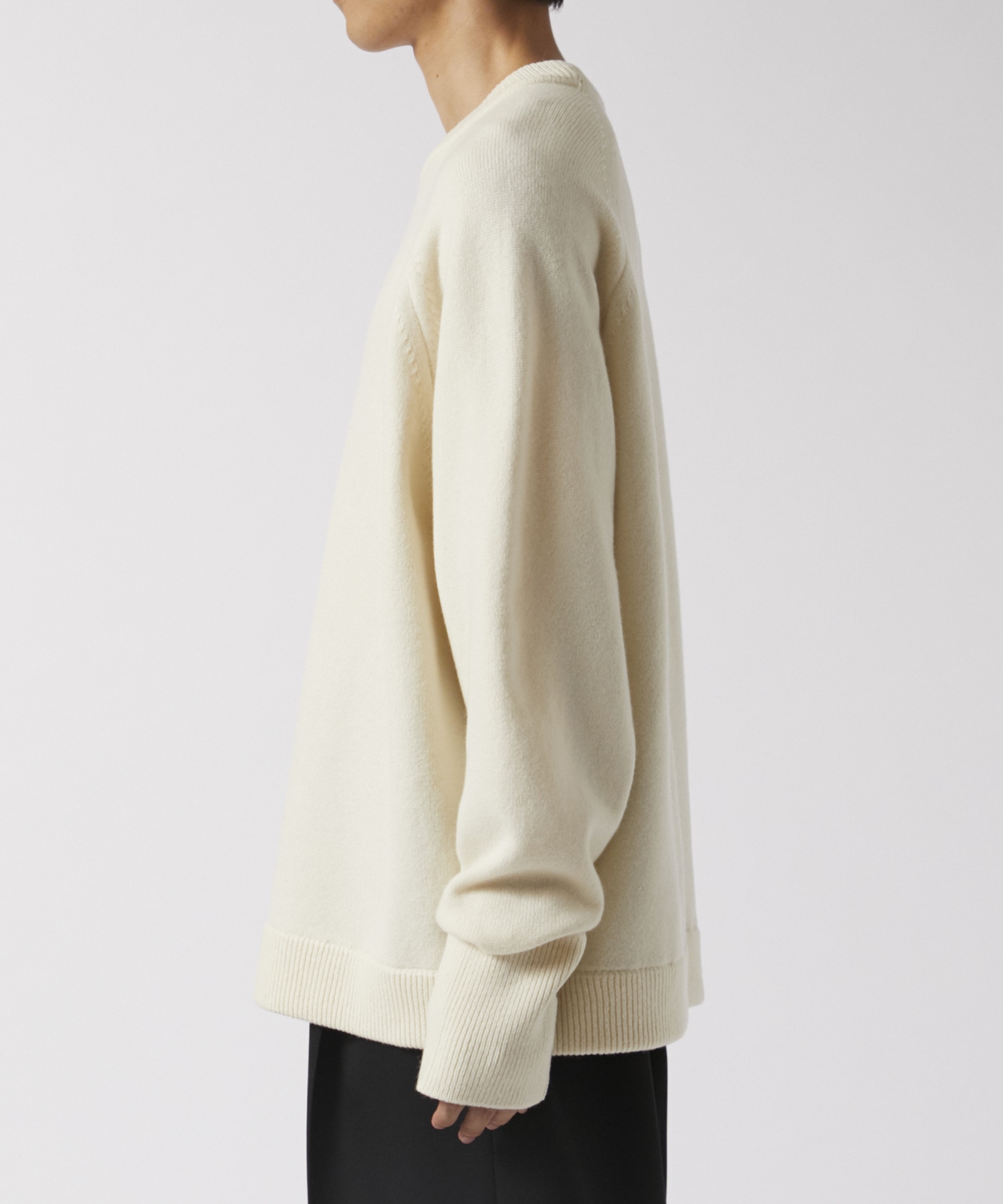 RERACS RAGLAN CREW NECK PULLOVER KNIT THE RERACS