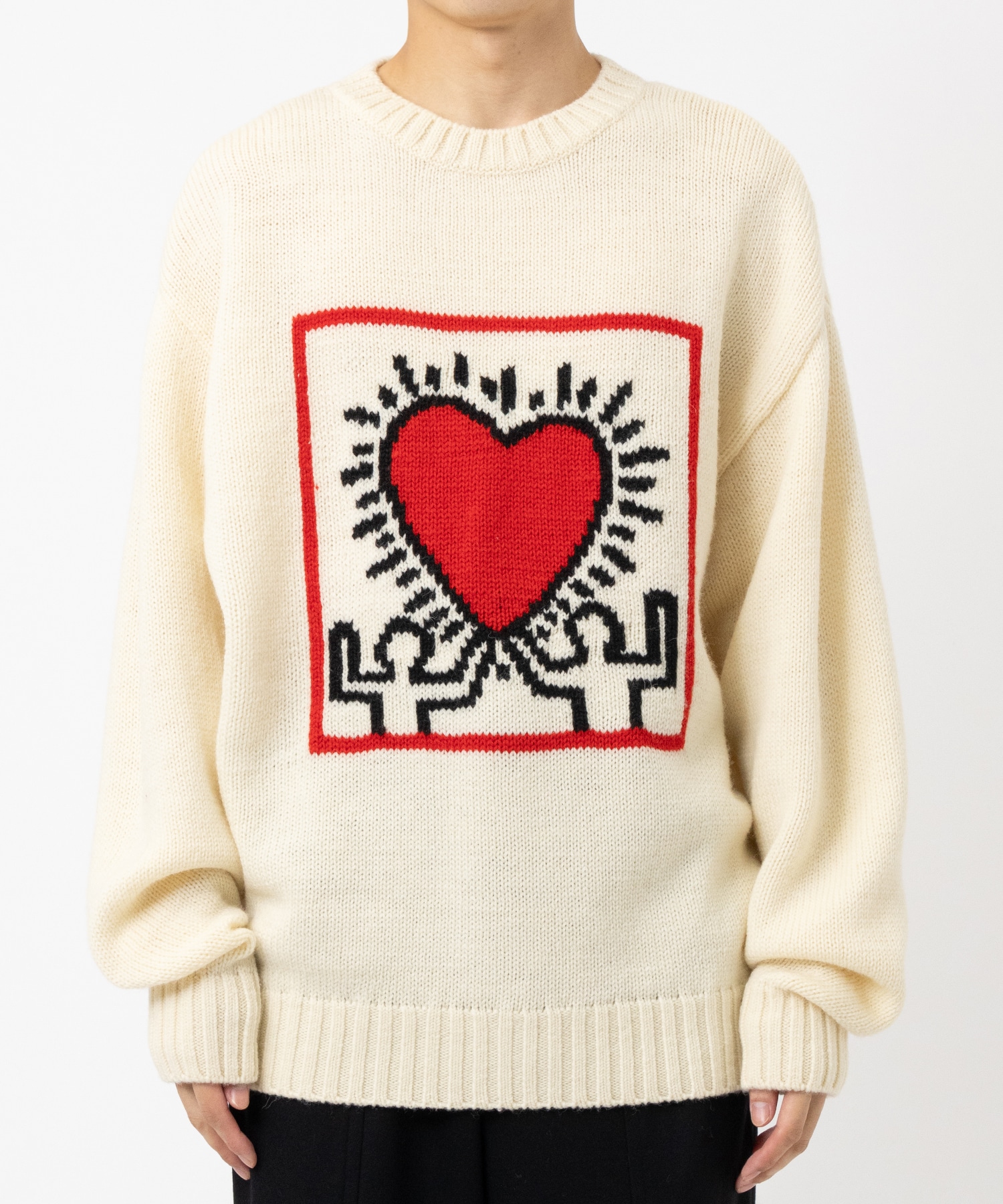 KEITH HARING / CREW NECK SWEATER ( TYPE-1 ) WACKO MARIA